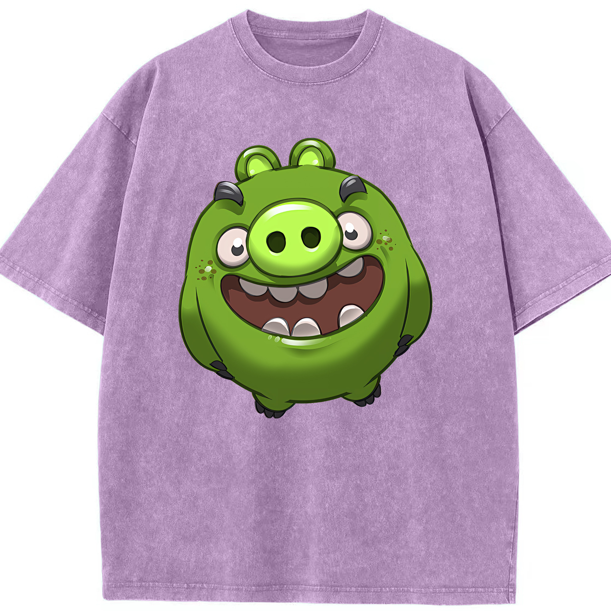 （画像用） Angry Birds アングリーバード 綿100% ヴィンテージ風 半袖Tシャツ（フロントプリント）