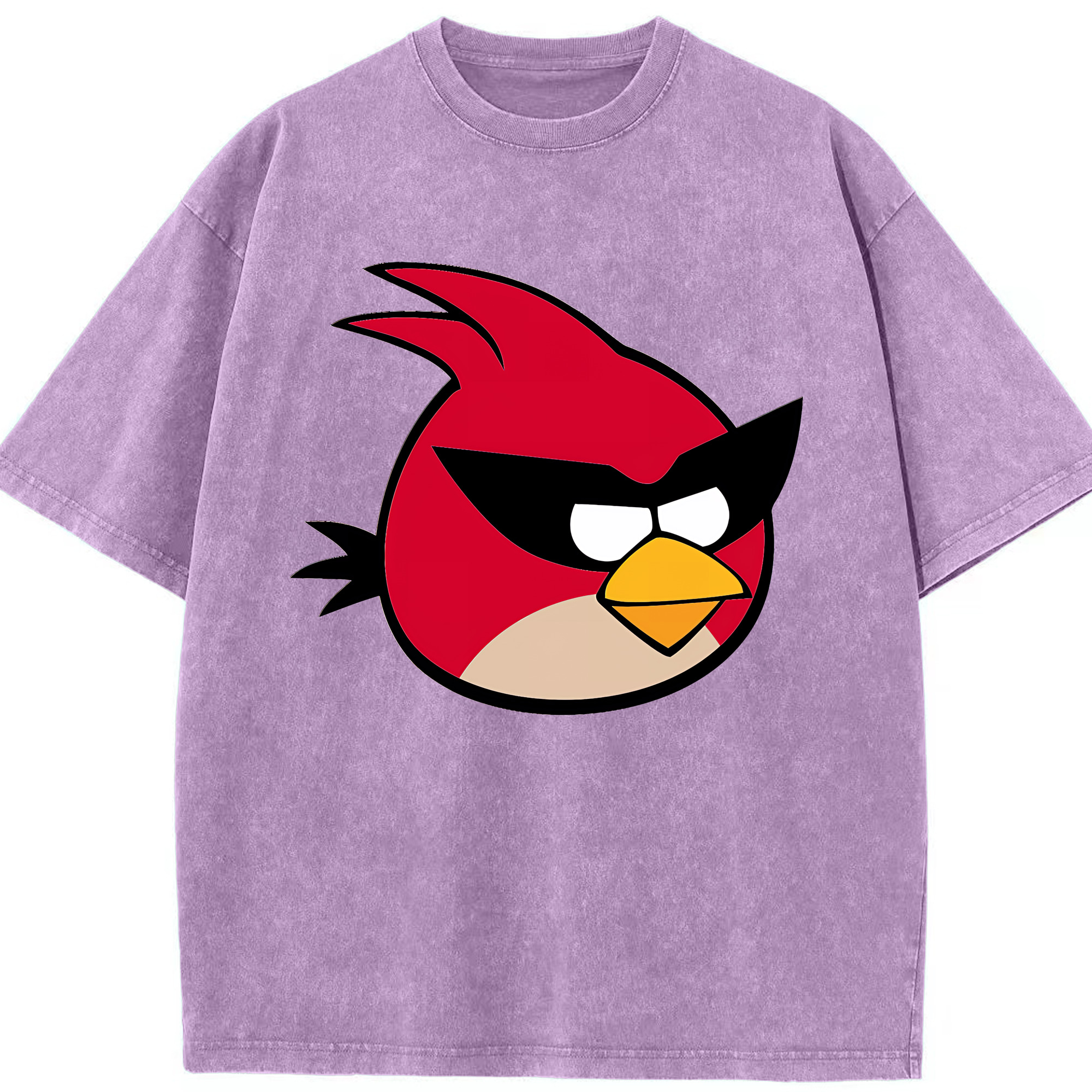 （画像用） Angry Birds アングリーバード 綿100% ヴィンテージ風 半袖Tシャツ（フロントプリント）