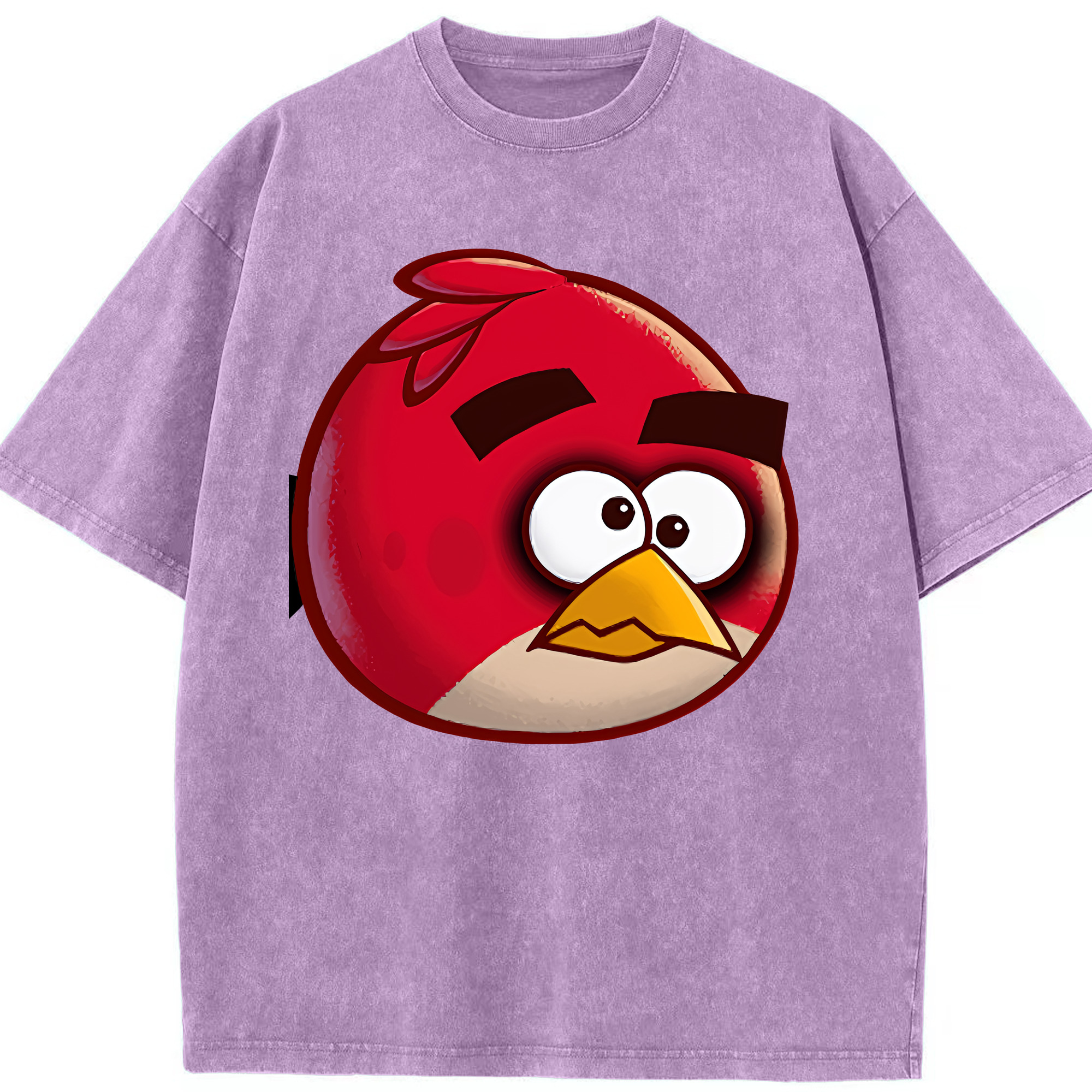 （画像用） Angry Birds アングリーバード 綿100% ヴィンテージ風 半袖Tシャツ（フロントプリント）