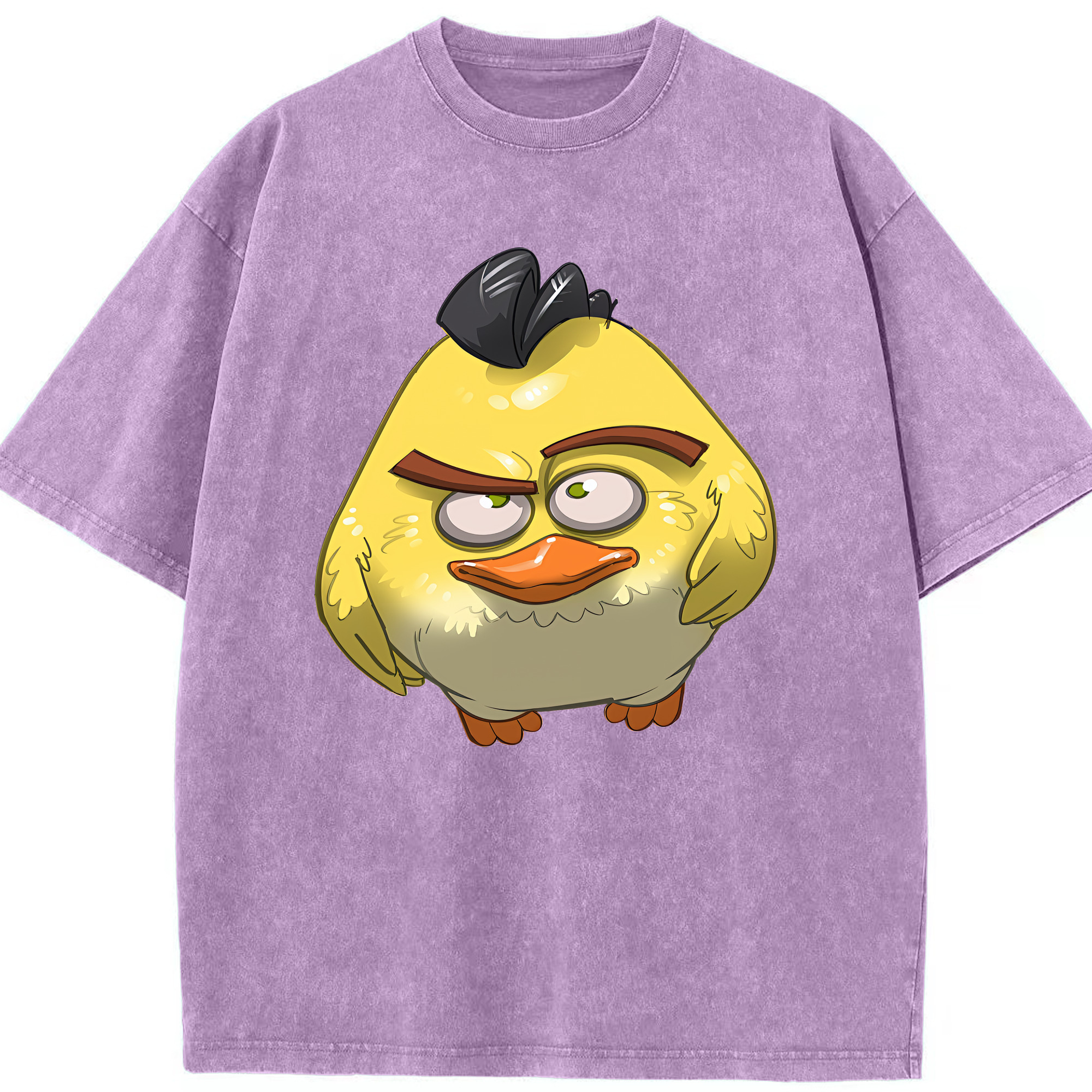 （画像用） Angry Birds アングリーバード 綿100% ヴィンテージ風 半袖Tシャツ（フロントプリント）