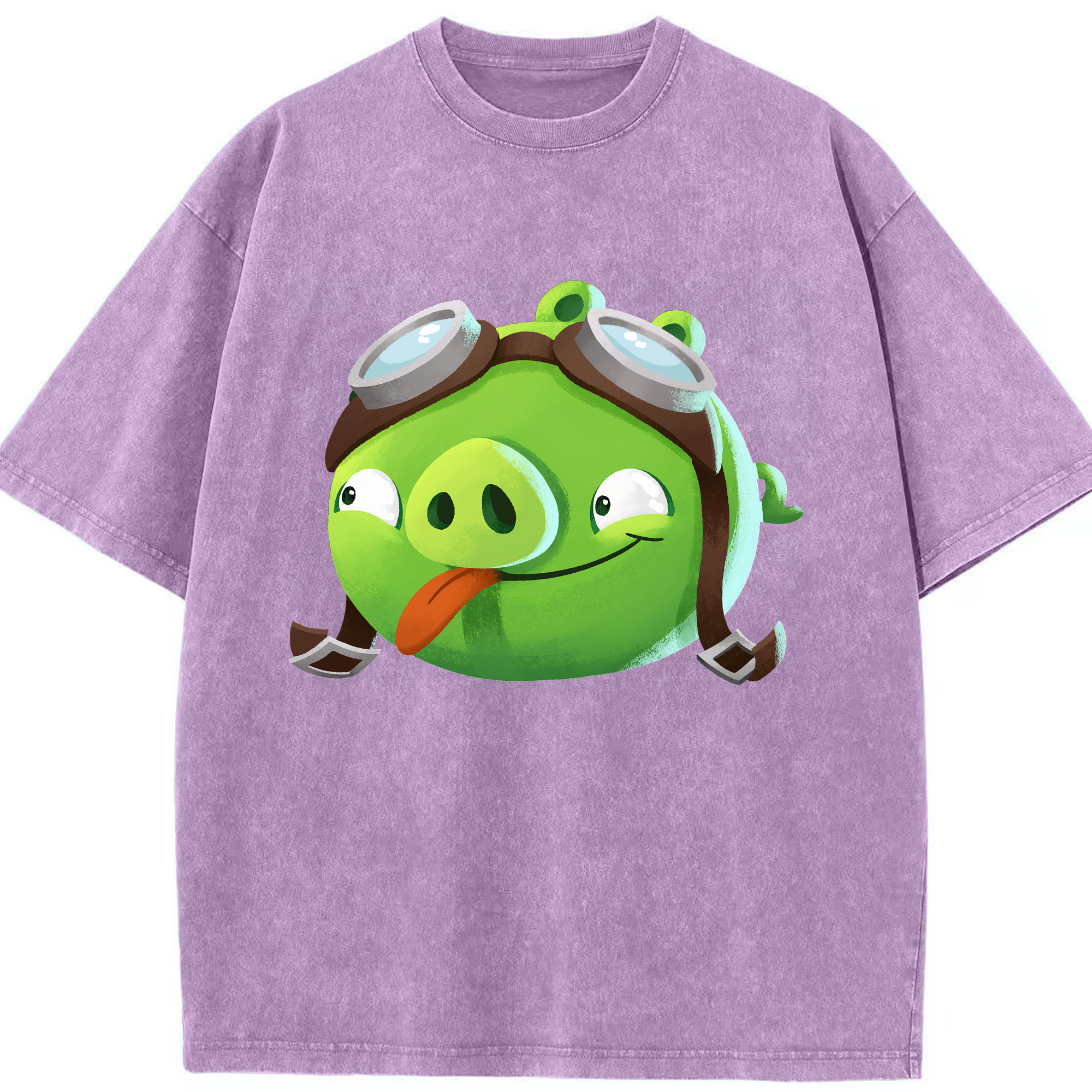 （画像用） Angry Birds アングリーバード 綿100% ヴィンテージ風 半袖Tシャツ（フロントプリント）