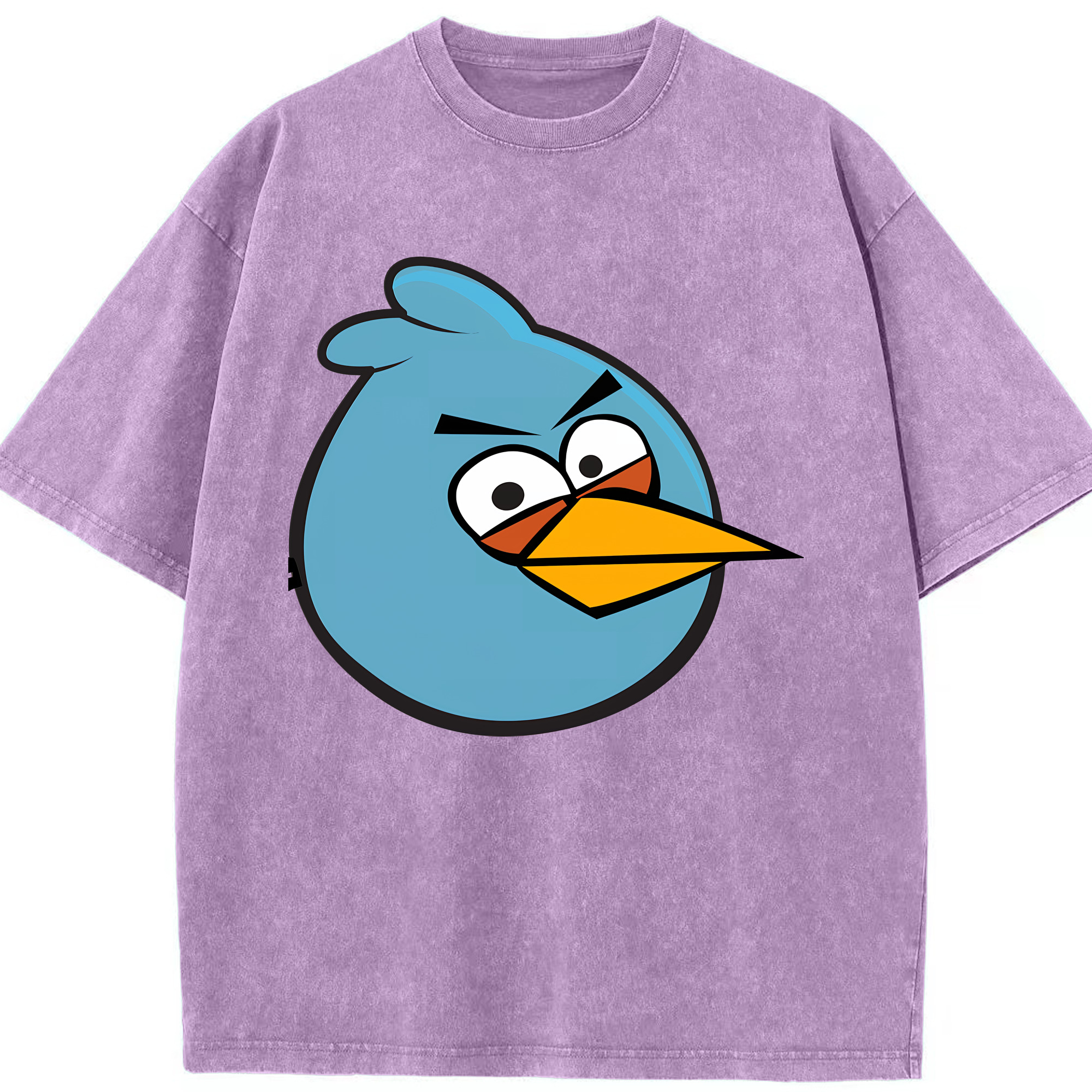 （画像用） Angry Birds アングリーバード 綿100% ヴィンテージ風 半袖Tシャツ（フロントプリント）