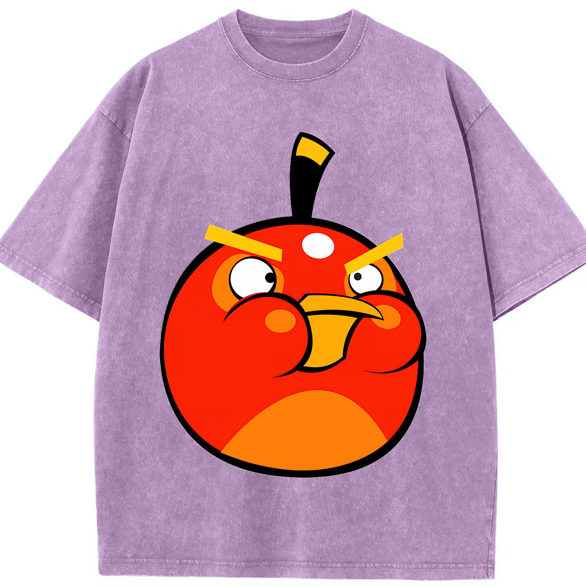 （画像用） Angry Birds アングリーバード 綿100% ヴィンテージ風 半袖Tシャツ（フロントプリント）