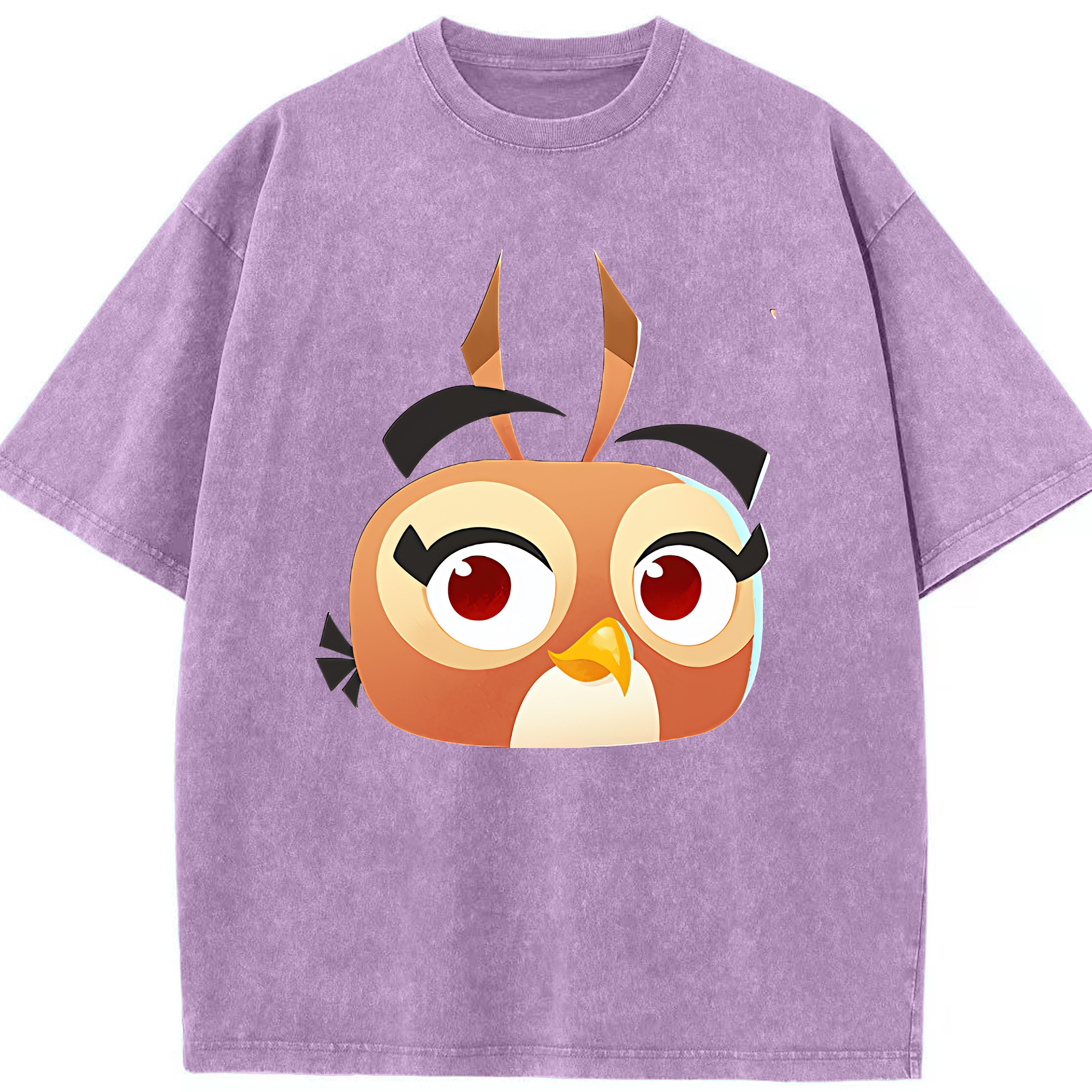 （画像用） Angry Birds アングリーバード 綿100% ヴィンテージ風 半袖Tシャツ（フロントプリント）