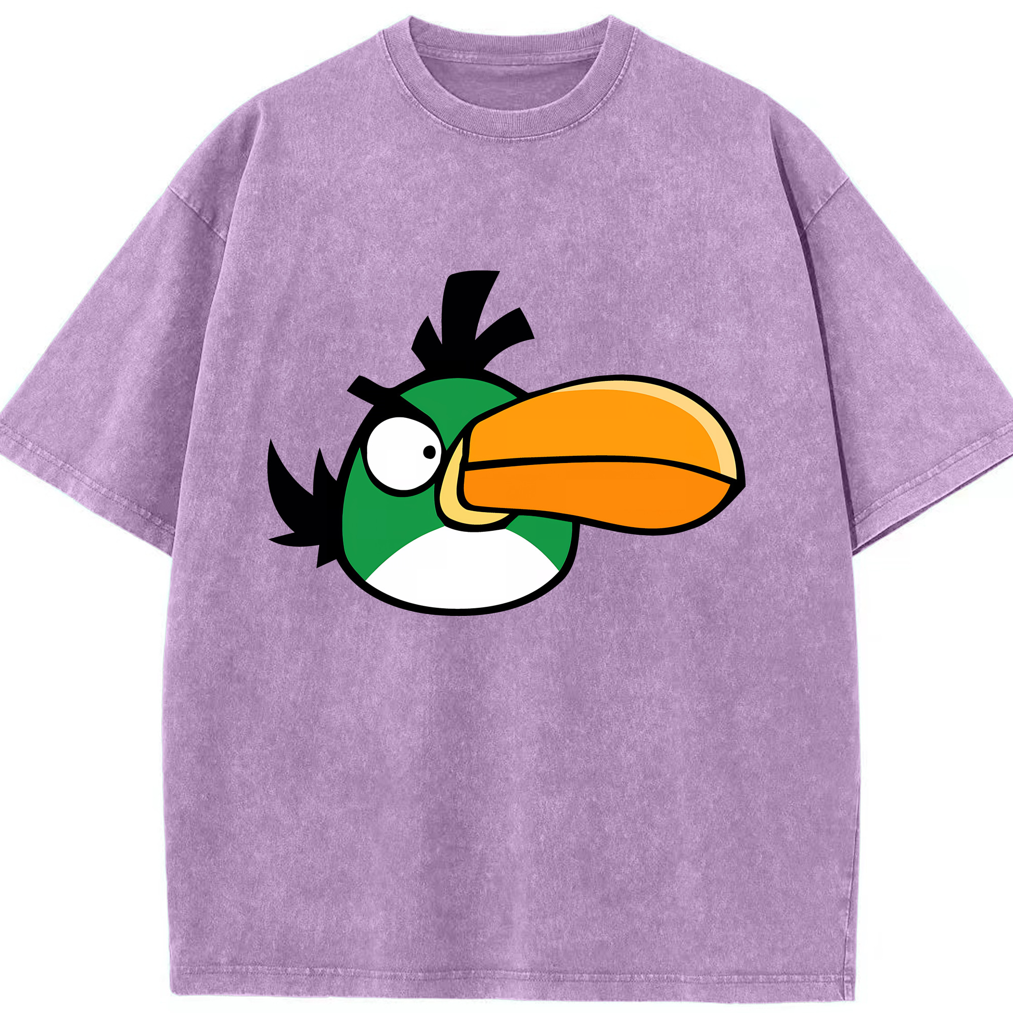 （画像用） Angry Birds アングリーバード 綿100% ヴィンテージ風 半袖Tシャツ（フロントプリント）