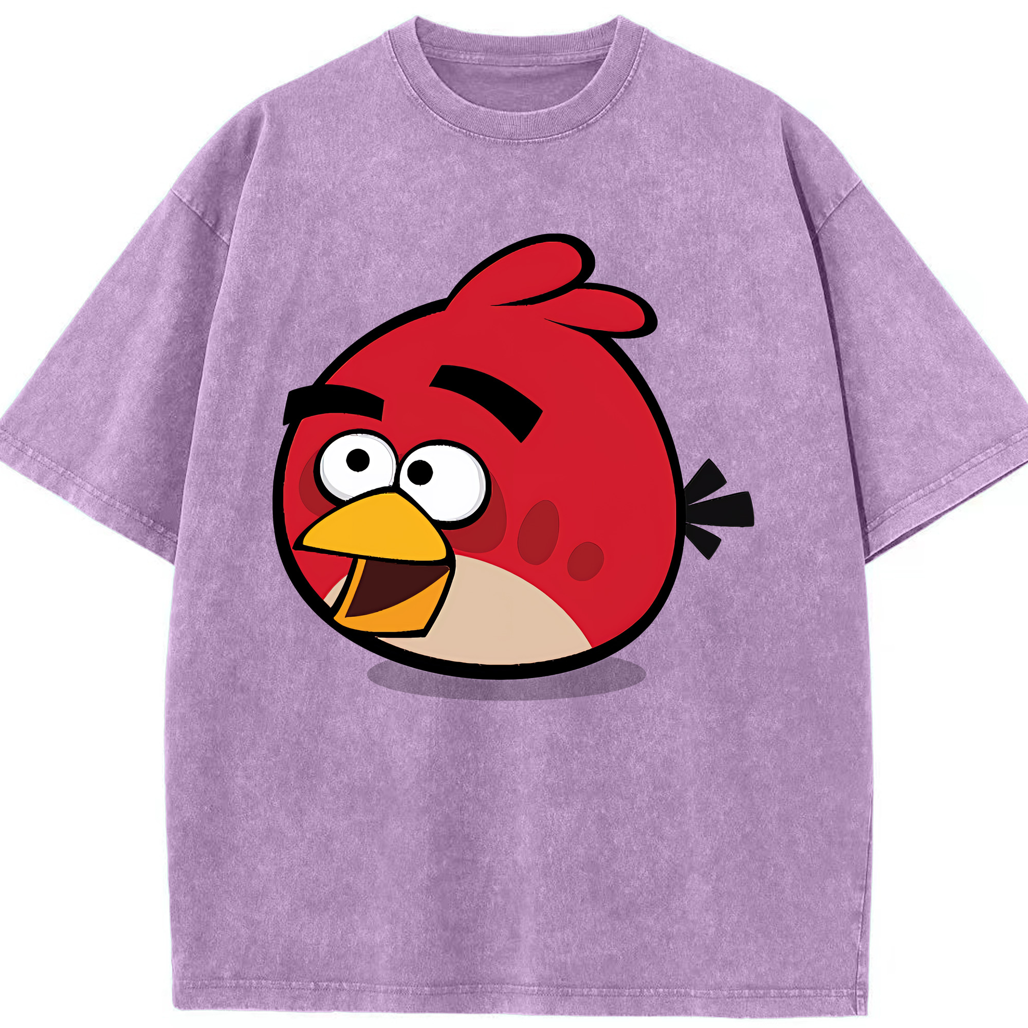 （画像用） Angry Birds アングリーバード 綿100% ヴィンテージ風 半袖Tシャツ（フロントプリント）