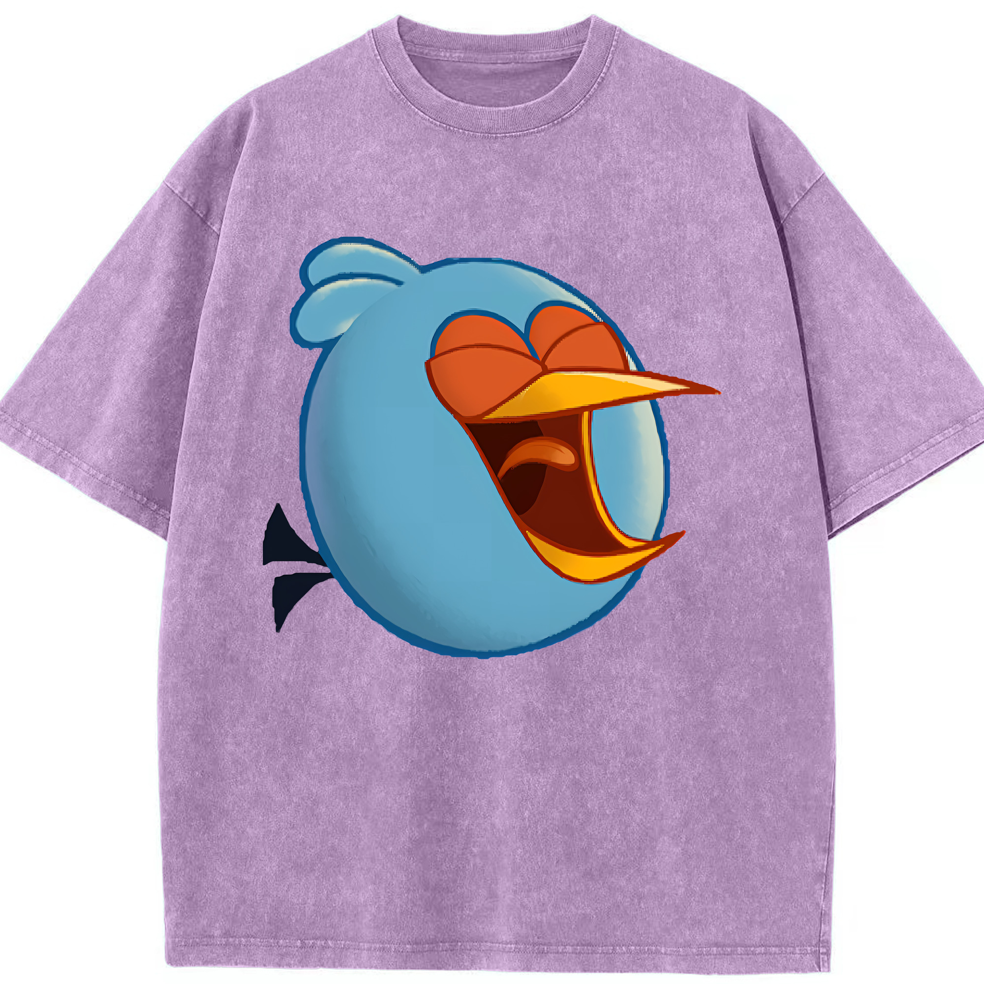 （画像用） Angry Birds アングリーバード 綿100% ヴィンテージ風 半袖Tシャツ（フロントプリント）