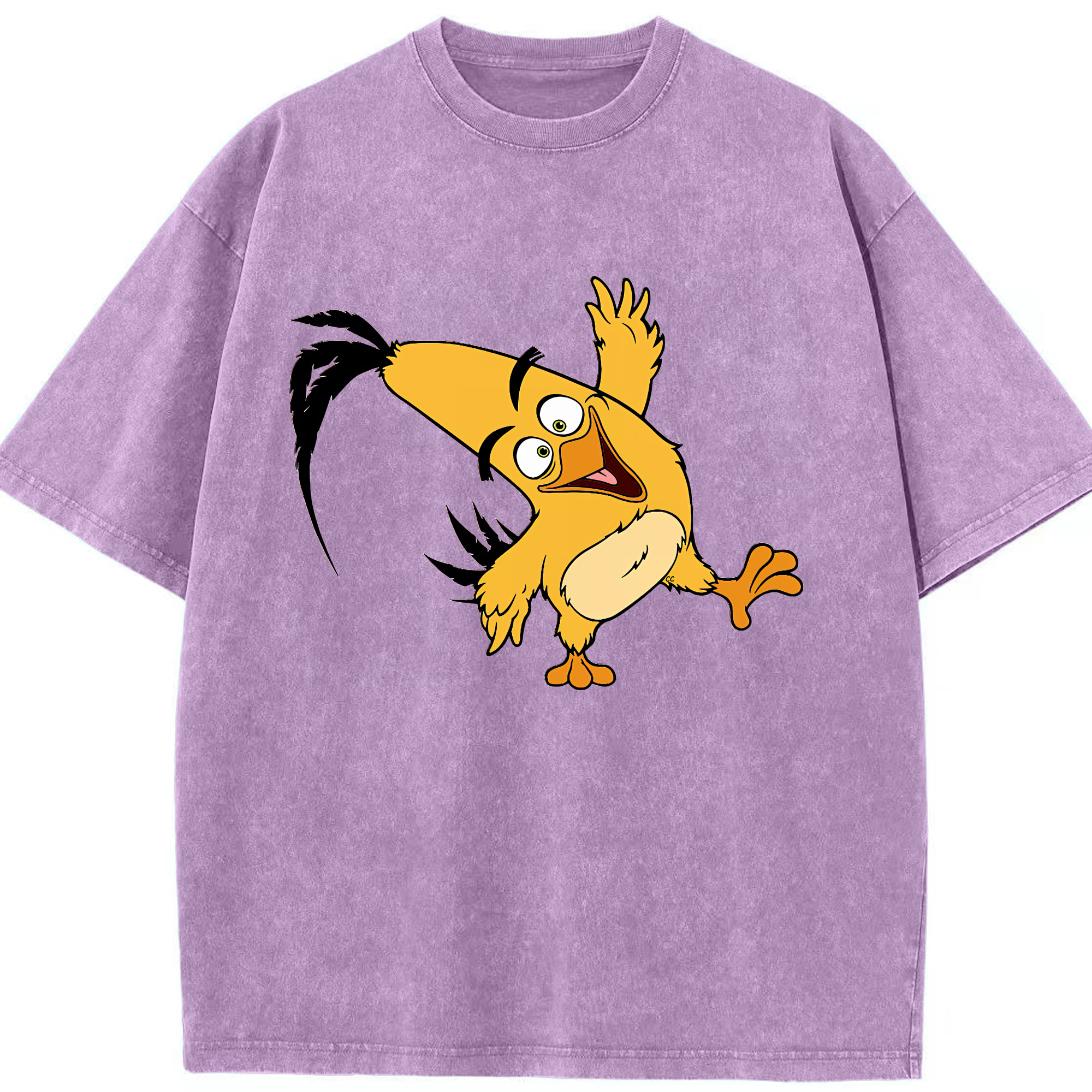 （画像用） Angry Birds アングリーバード 綿100% ヴィンテージ風 半袖Tシャツ（フロントプリント）