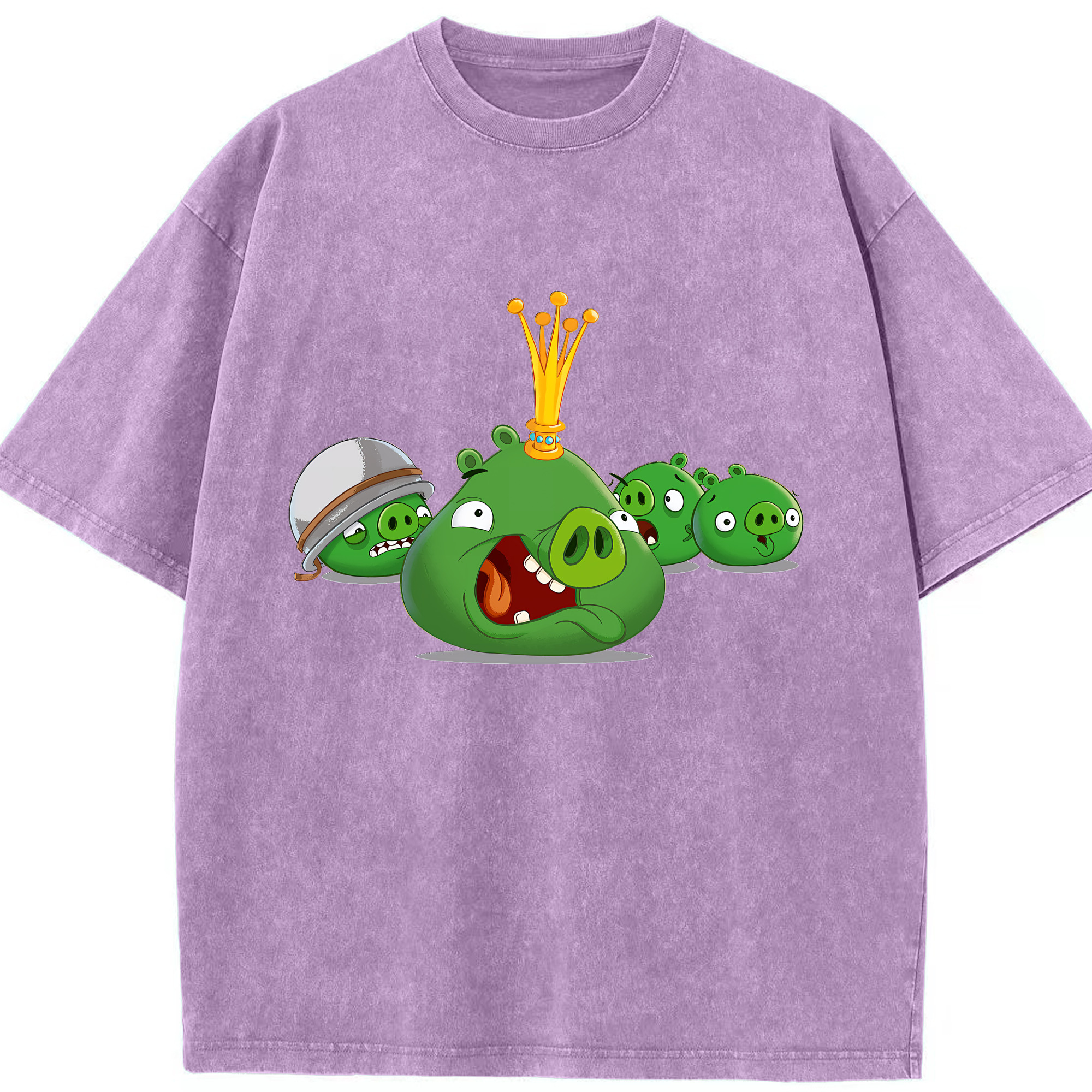 （画像用） Angry Birds アングリーバード 綿100% ヴィンテージ風 半袖Tシャツ（フロントプリント）