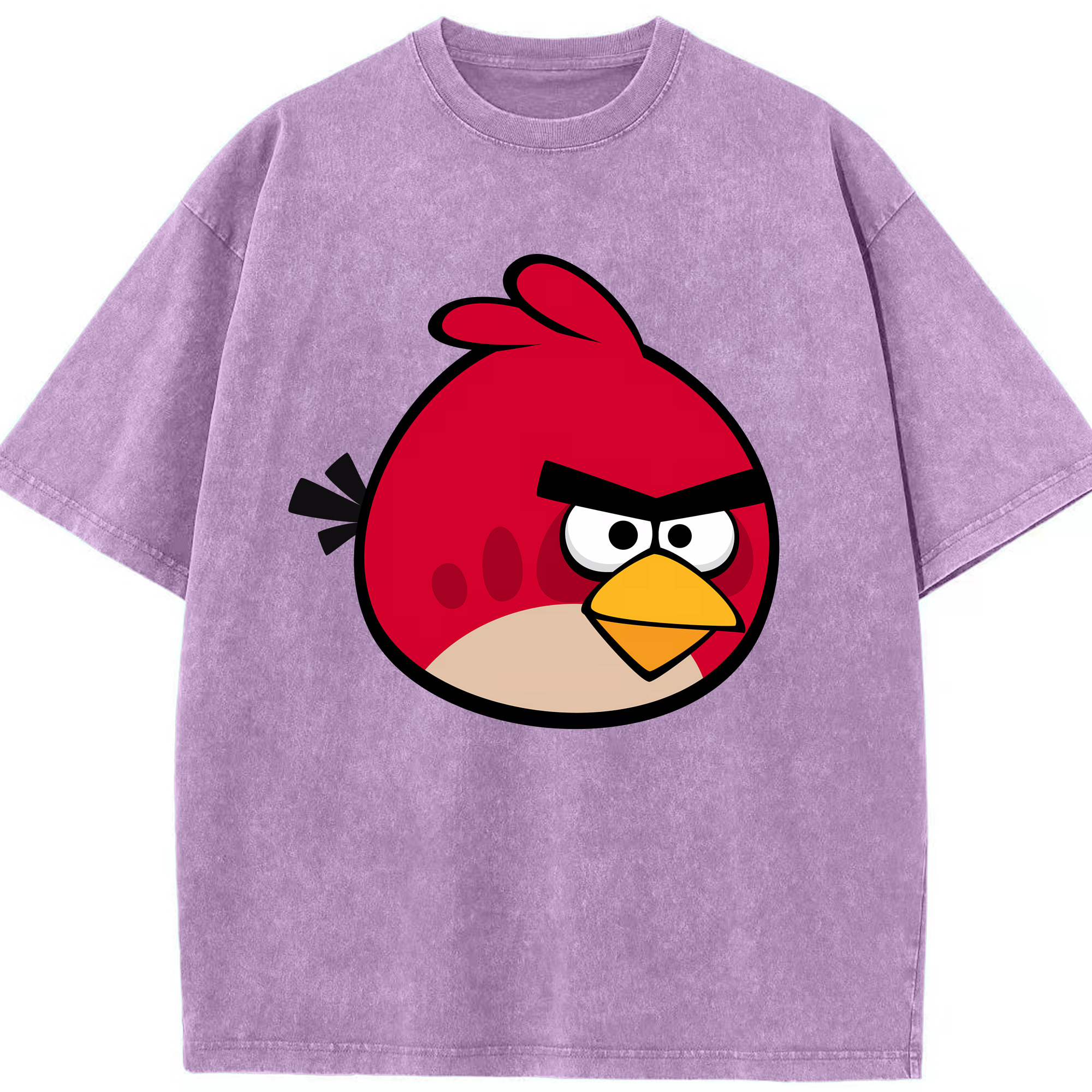 （画像用） Angry Birds アングリーバード 綿100% ヴィンテージ風 半袖Tシャツ（フロントプリント）