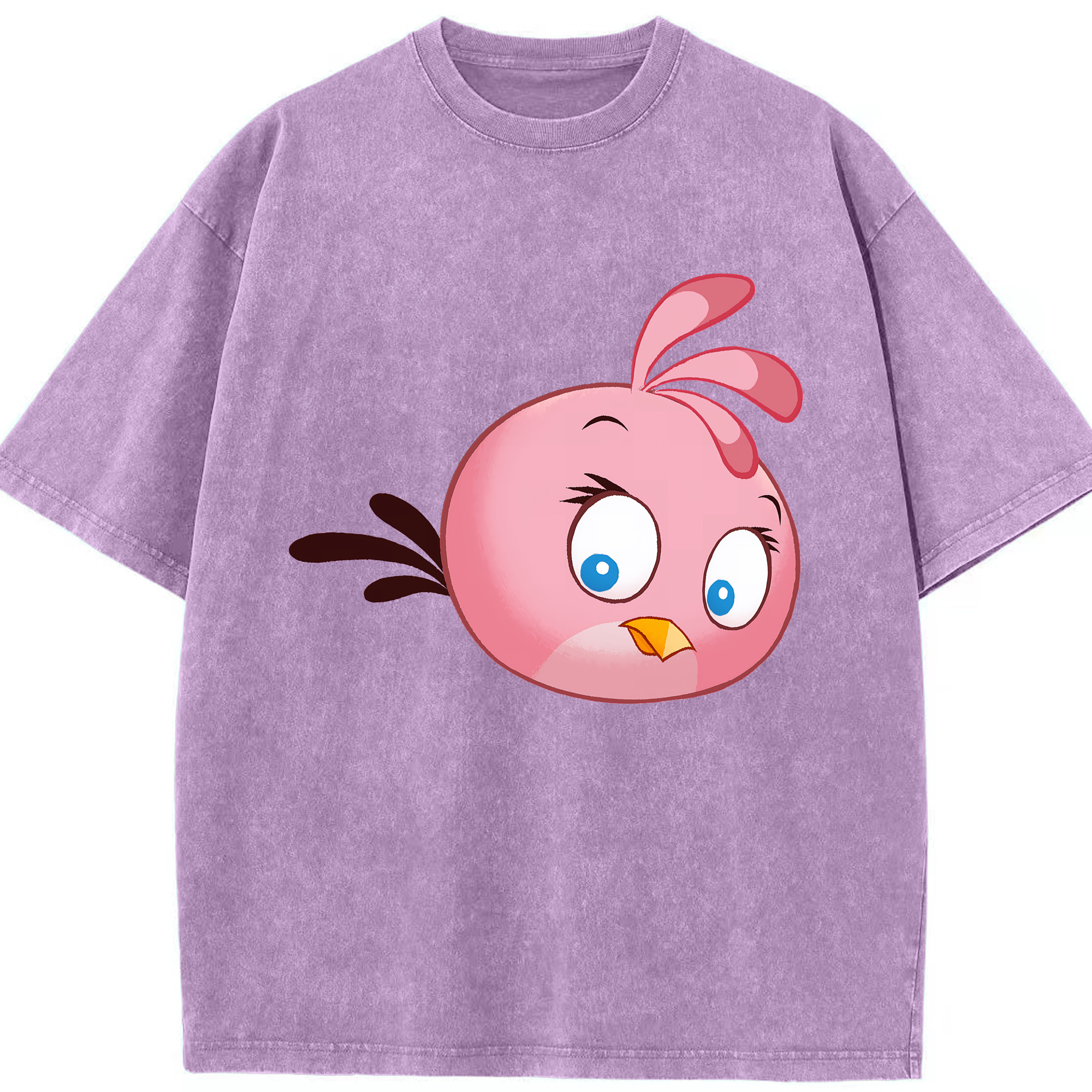 （画像用） Angry Birds アングリーバード 綿100% ヴィンテージ風 半袖Tシャツ（フロントプリント）