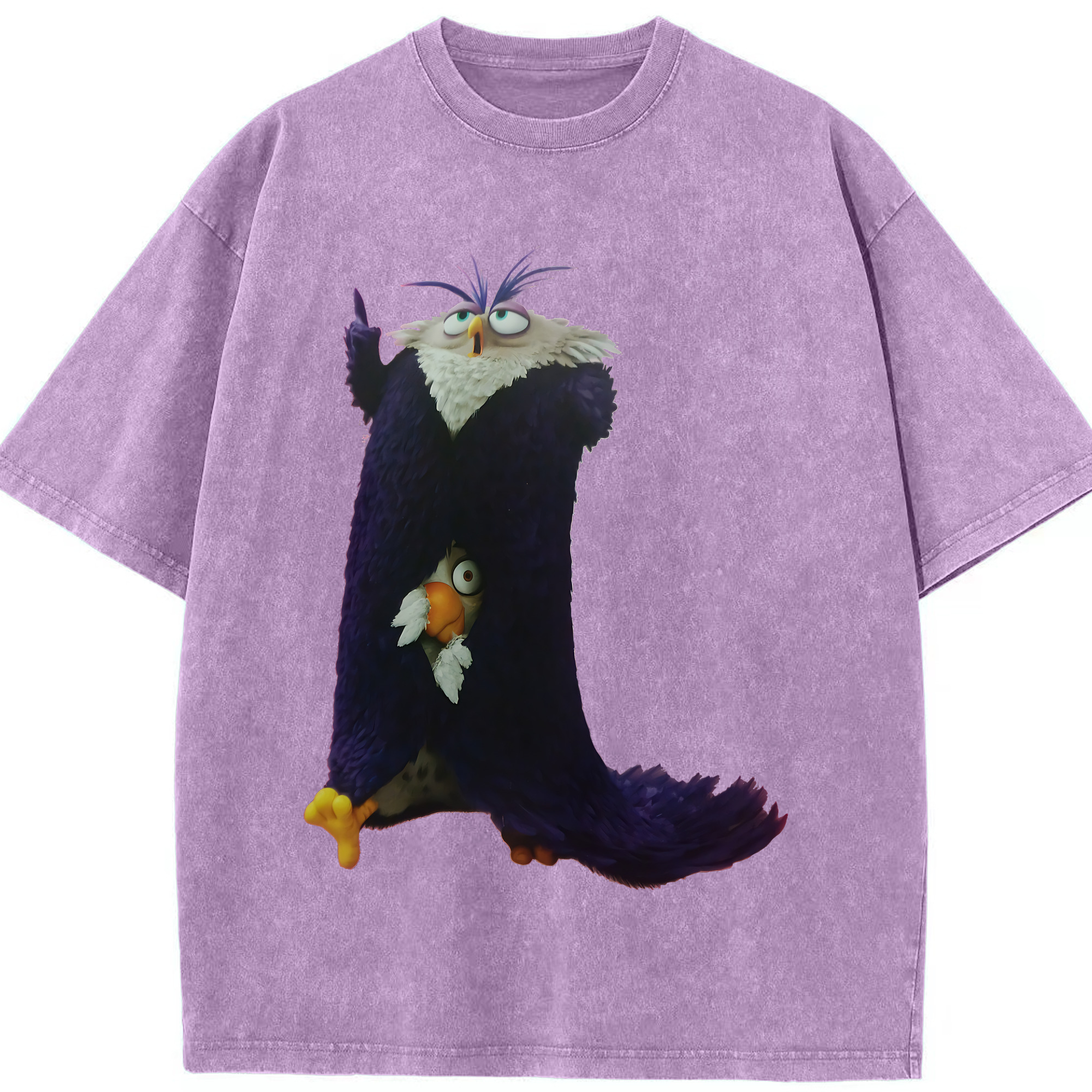 （画像用） Angry Birds アングリーバード 綿100% ヴィンテージ風 半袖Tシャツ（フロントプリント）