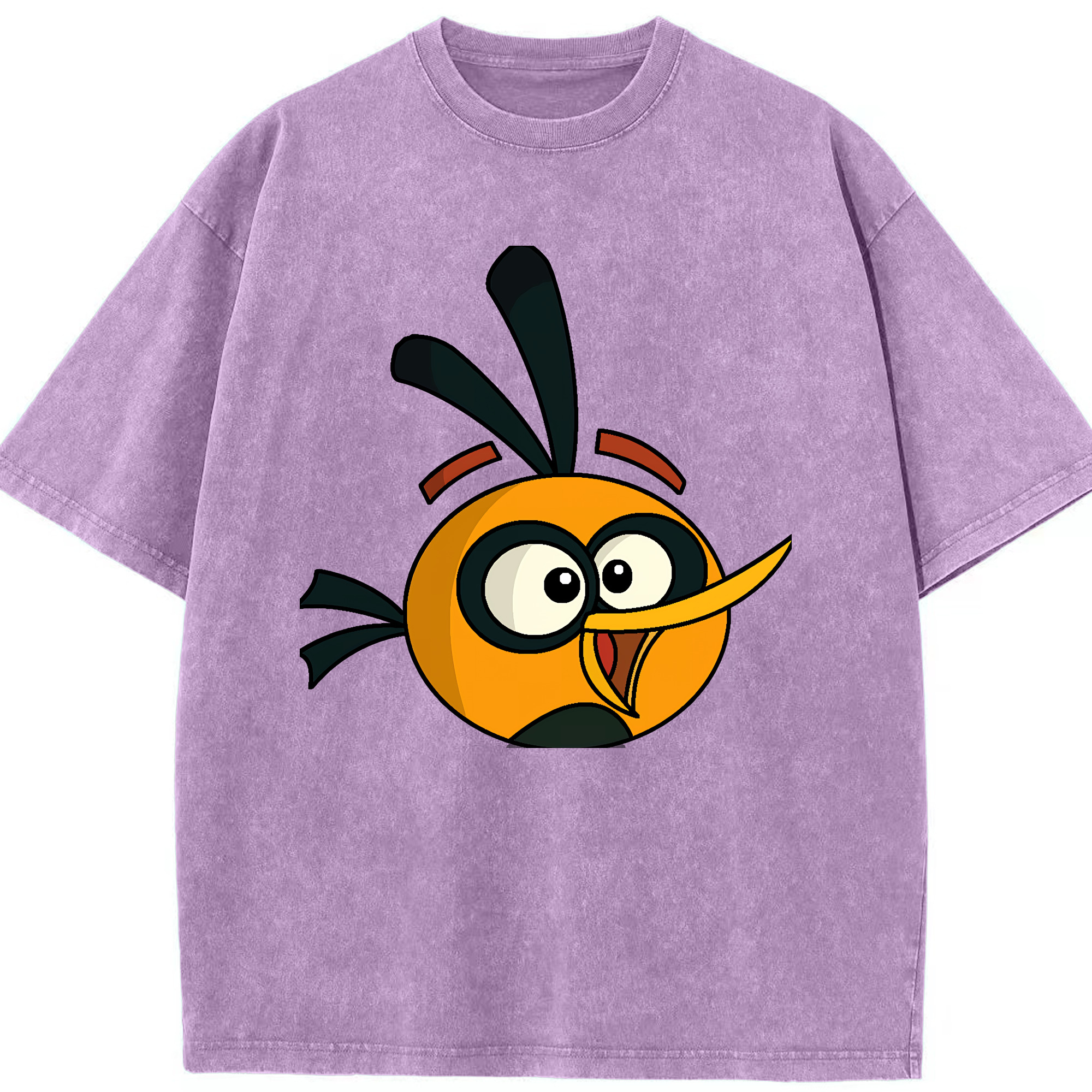 （画像用） Angry Birds アングリーバード 綿100% ヴィンテージ風 半袖Tシャツ（フロントプリント）