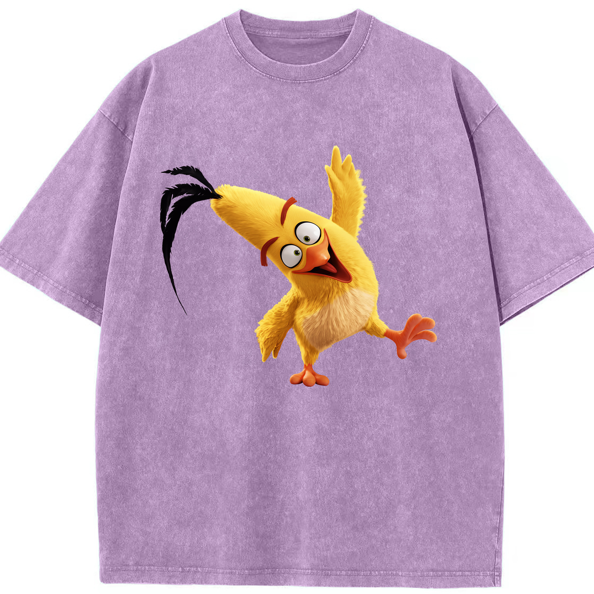（画像用） Angry Birds アングリーバード 綿100% ヴィンテージ風 半袖Tシャツ（フロントプリント）