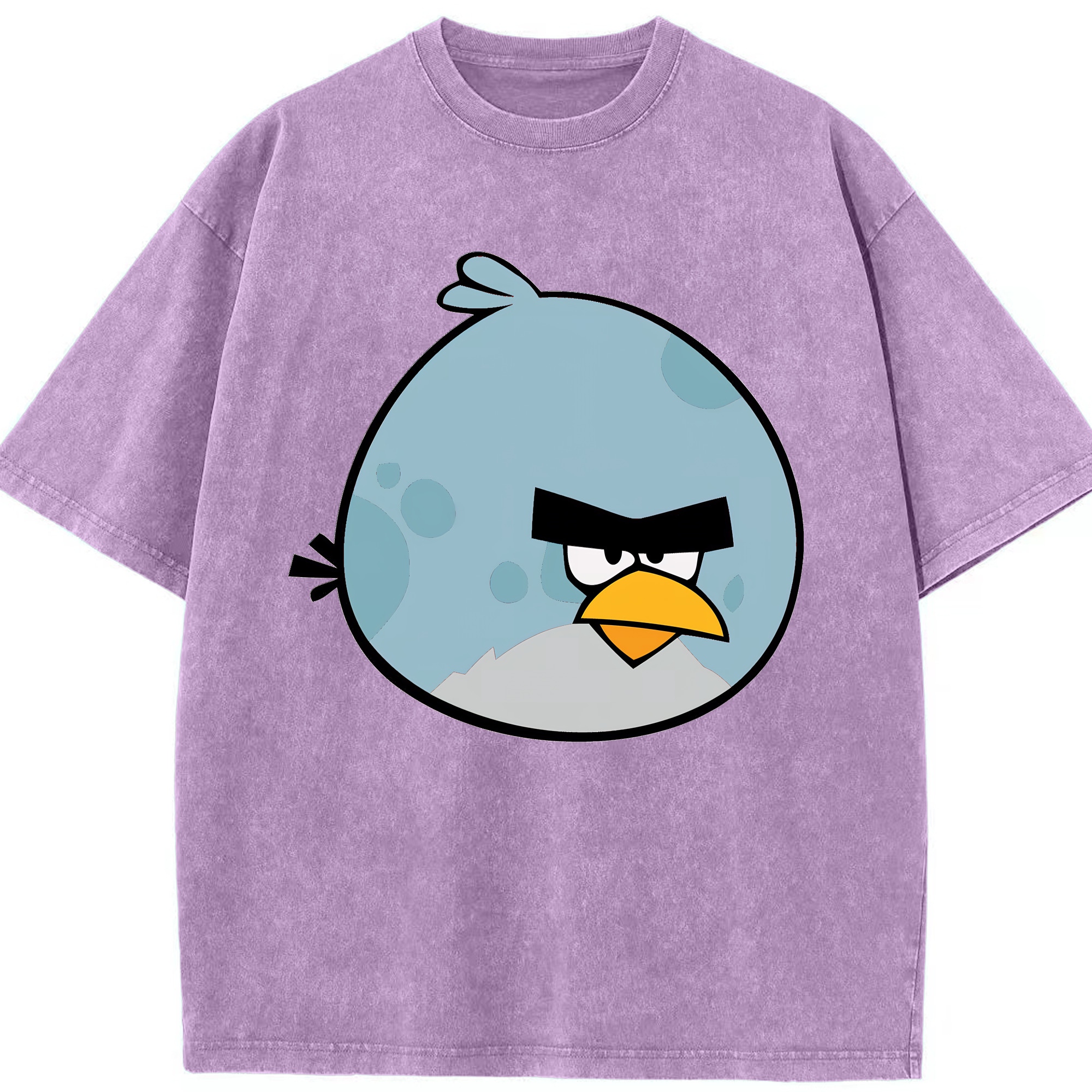 （画像用） Angry Birds アングリーバード 綿100% ヴィンテージ風 半袖Tシャツ（フロントプリント）