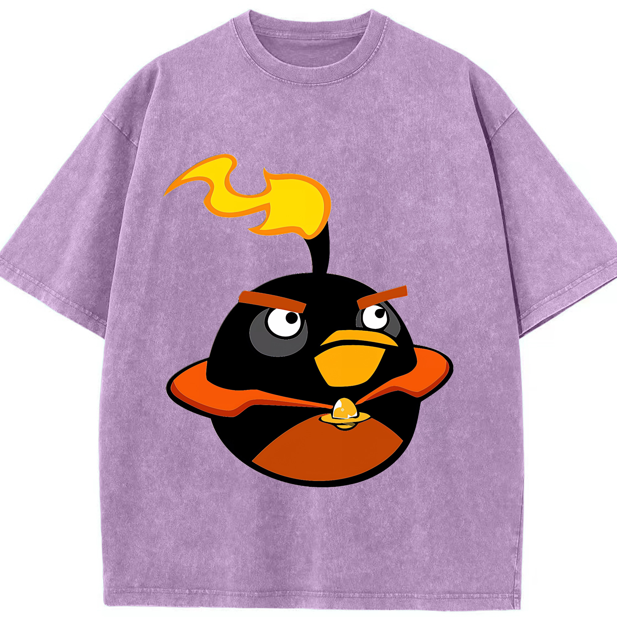 （画像用） Angry Birds アングリーバード 綿100% ヴィンテージ風 半袖Tシャツ（フロントプリント）