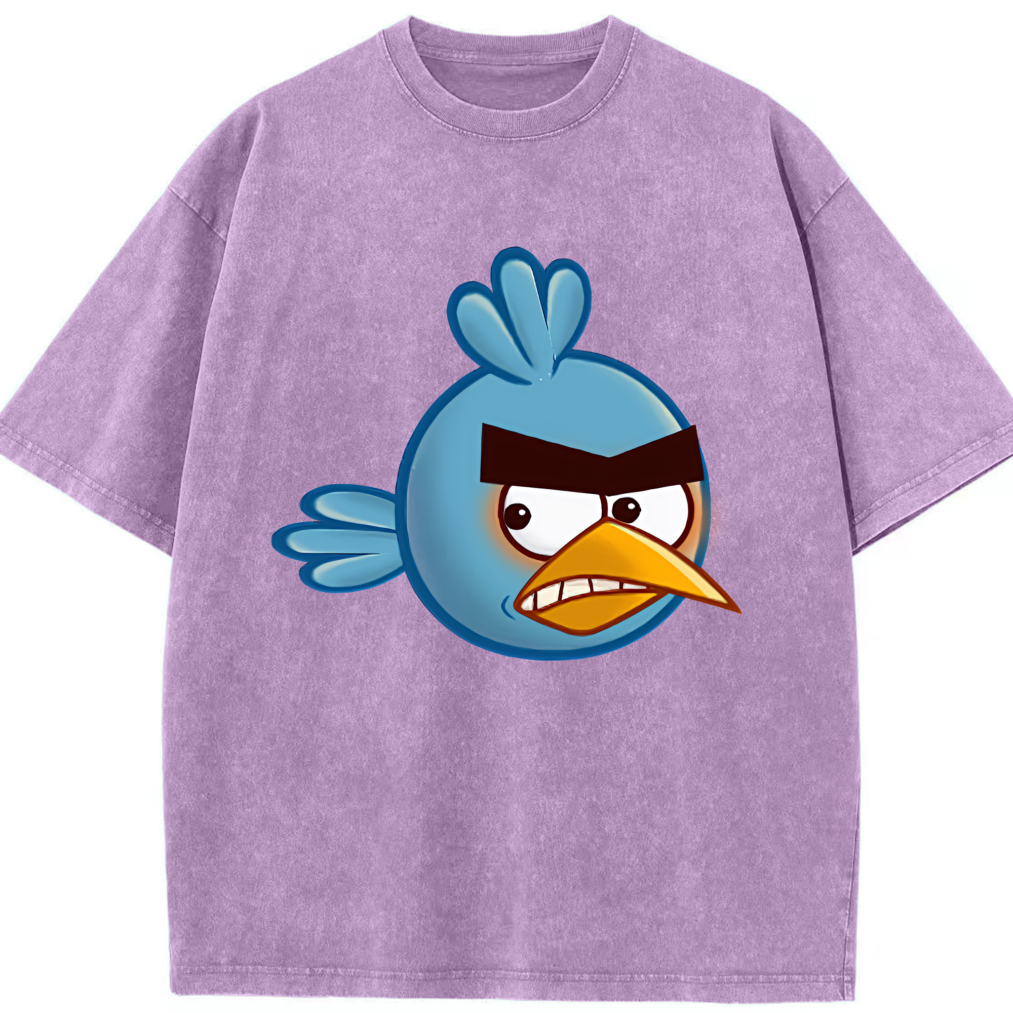 （画像用） Angry Birds アングリーバード 綿100% ヴィンテージ風 半袖Tシャツ（フロントプリント）