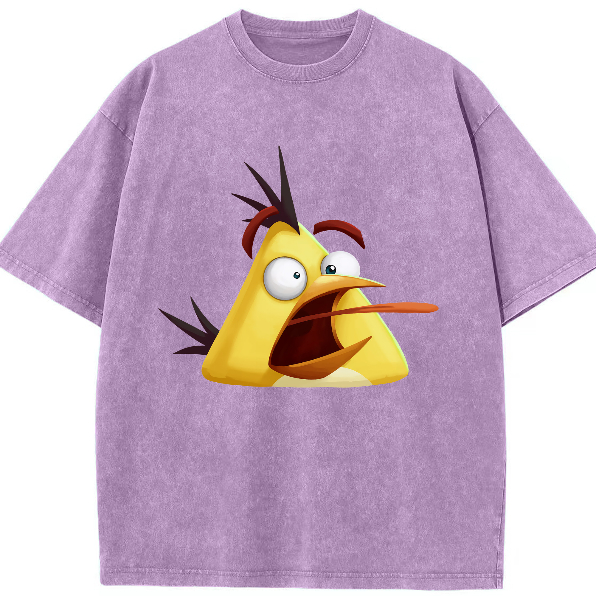 （画像用） Angry Birds アングリーバード 綿100% ヴィンテージ風 半袖Tシャツ（フロントプリント）