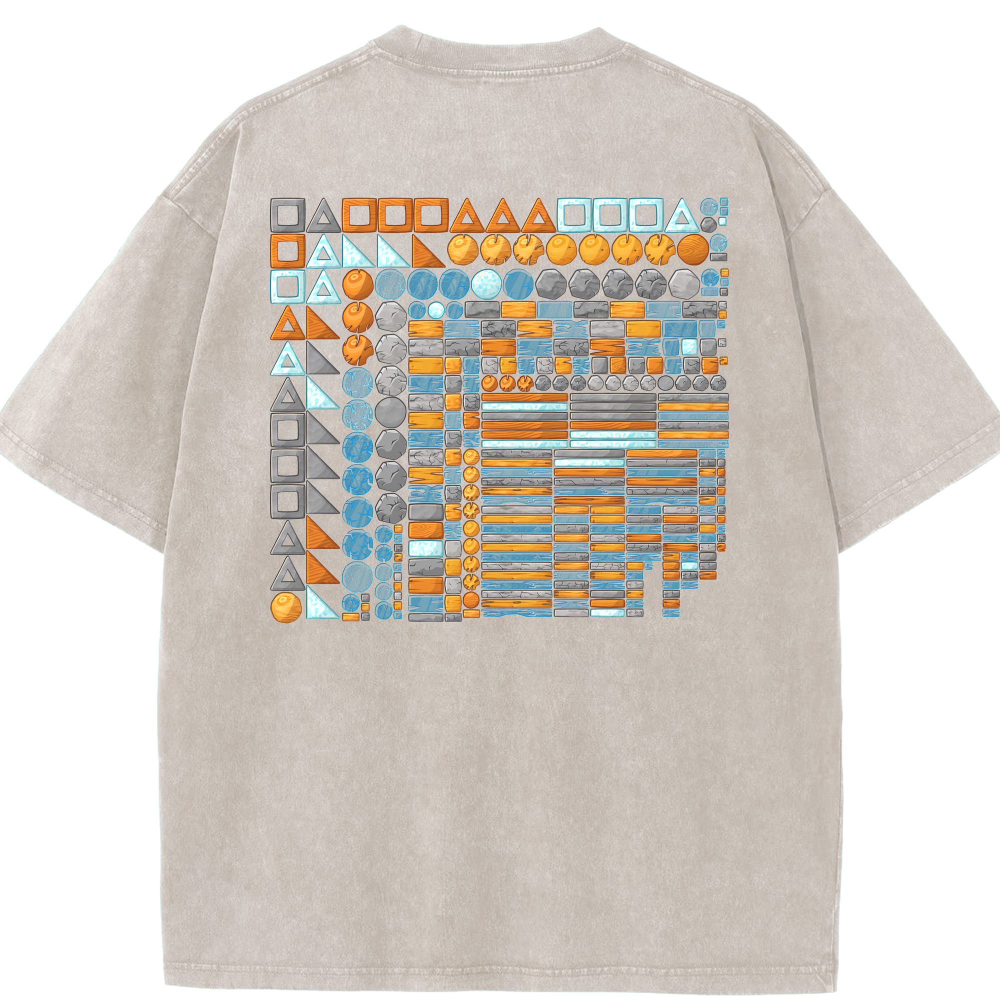 （画像用） Angry Birds アングリーバード 綿100% ヴィンテージ風 半袖Tシャツ（背面プリント）