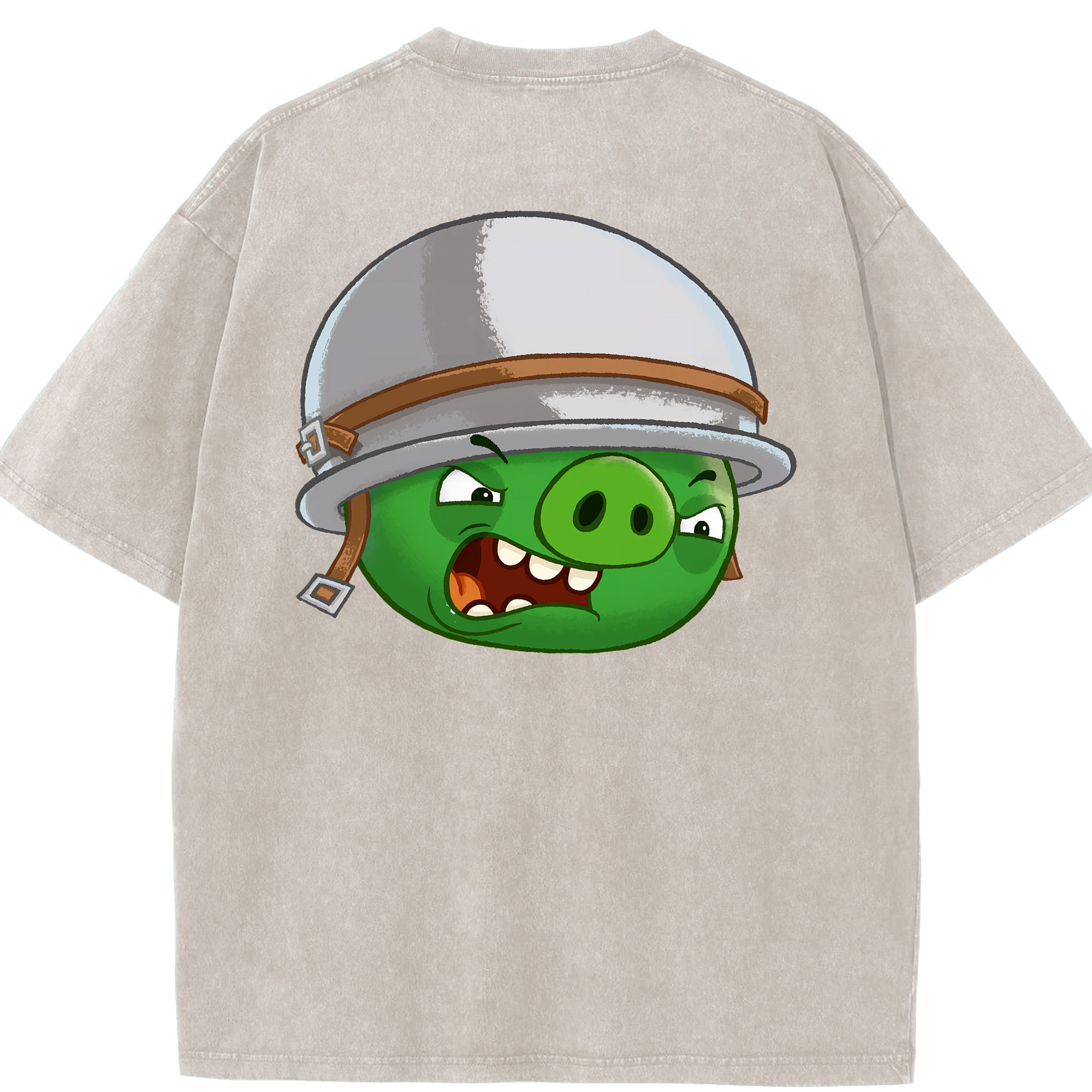 （画像用） Angry Birds アングリーバード 綿100% ヴィンテージ風 半袖Tシャツ（背面プリント）