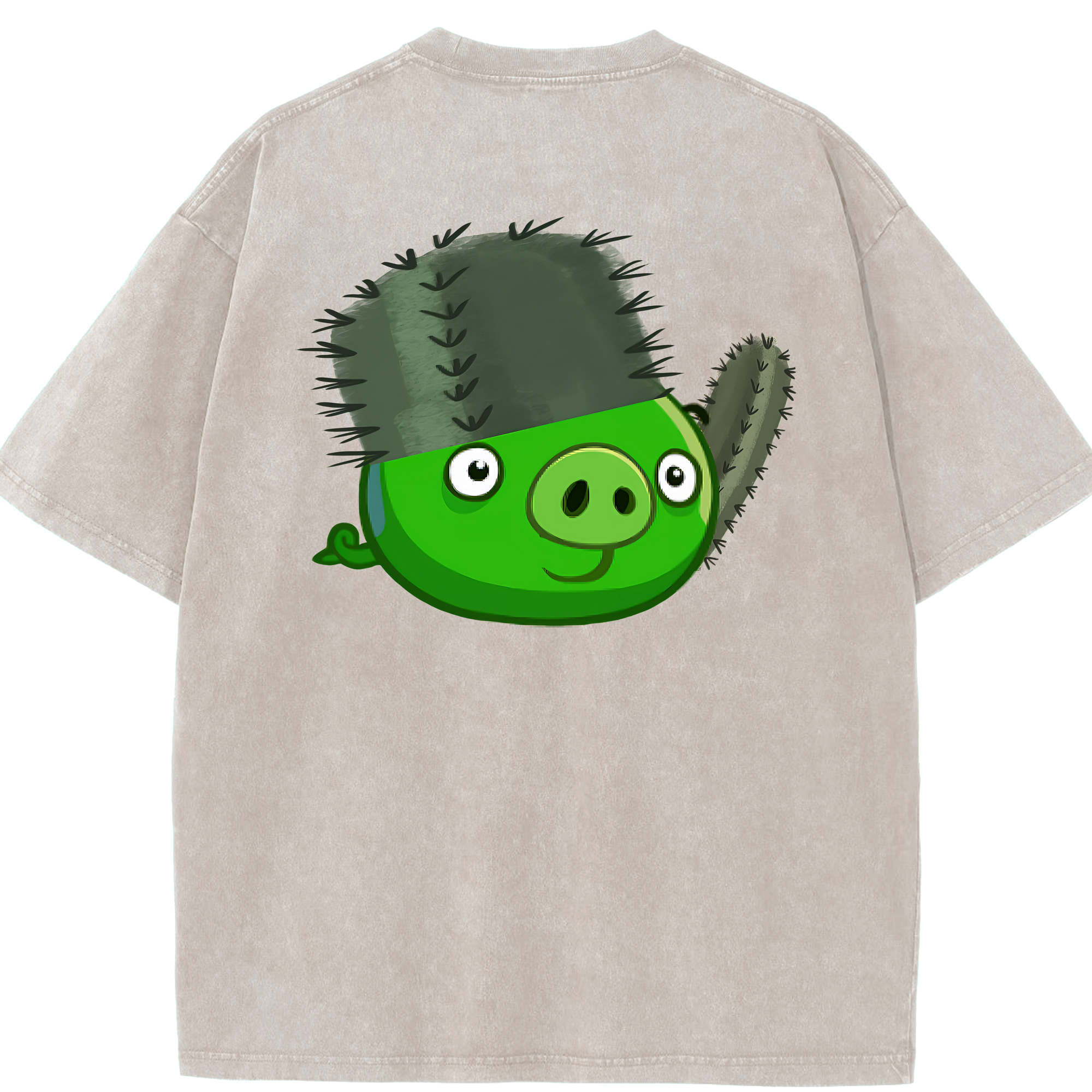 （画像用） Angry Birds アングリーバード 綿100% ヴィンテージ風 半袖Tシャツ（背面プリント）