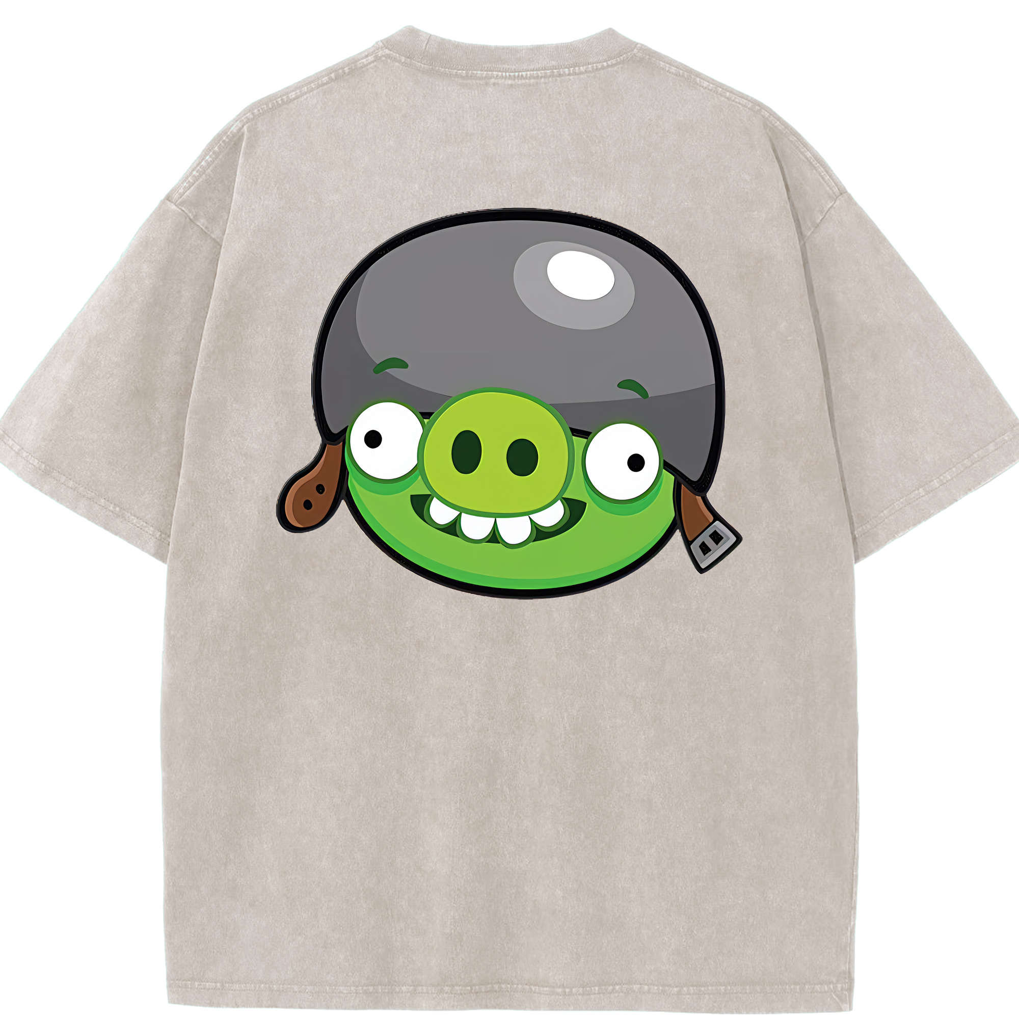 （画像用） Angry Birds アングリーバード 綿100% ヴィンテージ風 半袖Tシャツ（背面プリント）