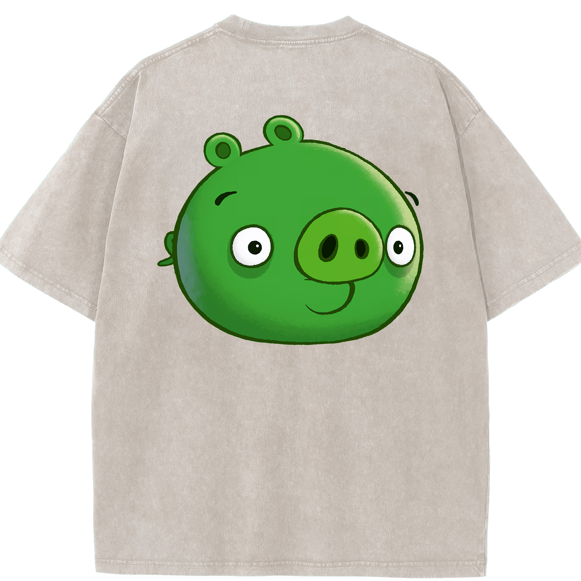 （画像用） Angry Birds アングリーバード 綿100% ヴィンテージ風 半袖Tシャツ（背面プリント）