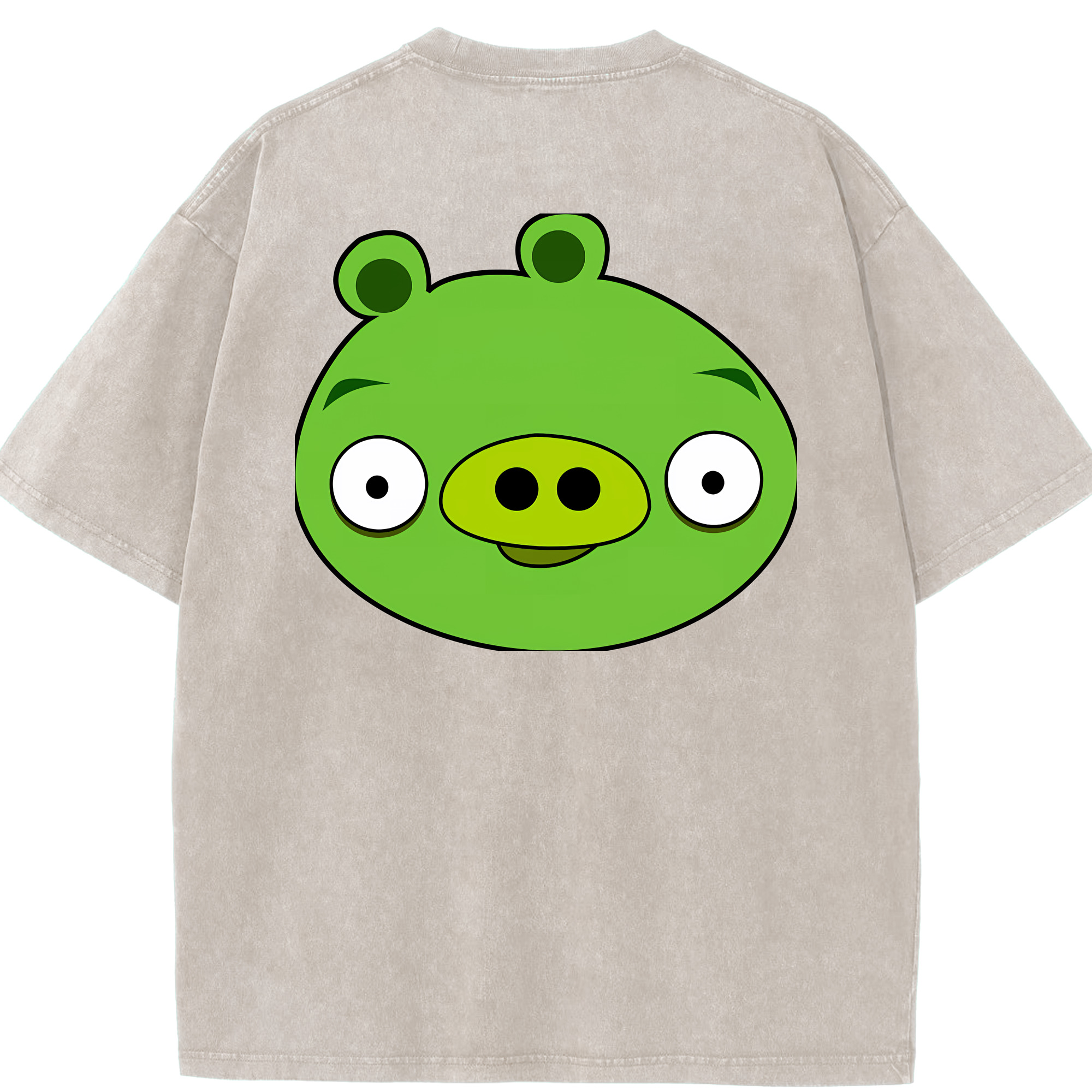（画像用） Angry Birds アングリーバード 綿100% ヴィンテージ風 半袖Tシャツ（背面プリント）