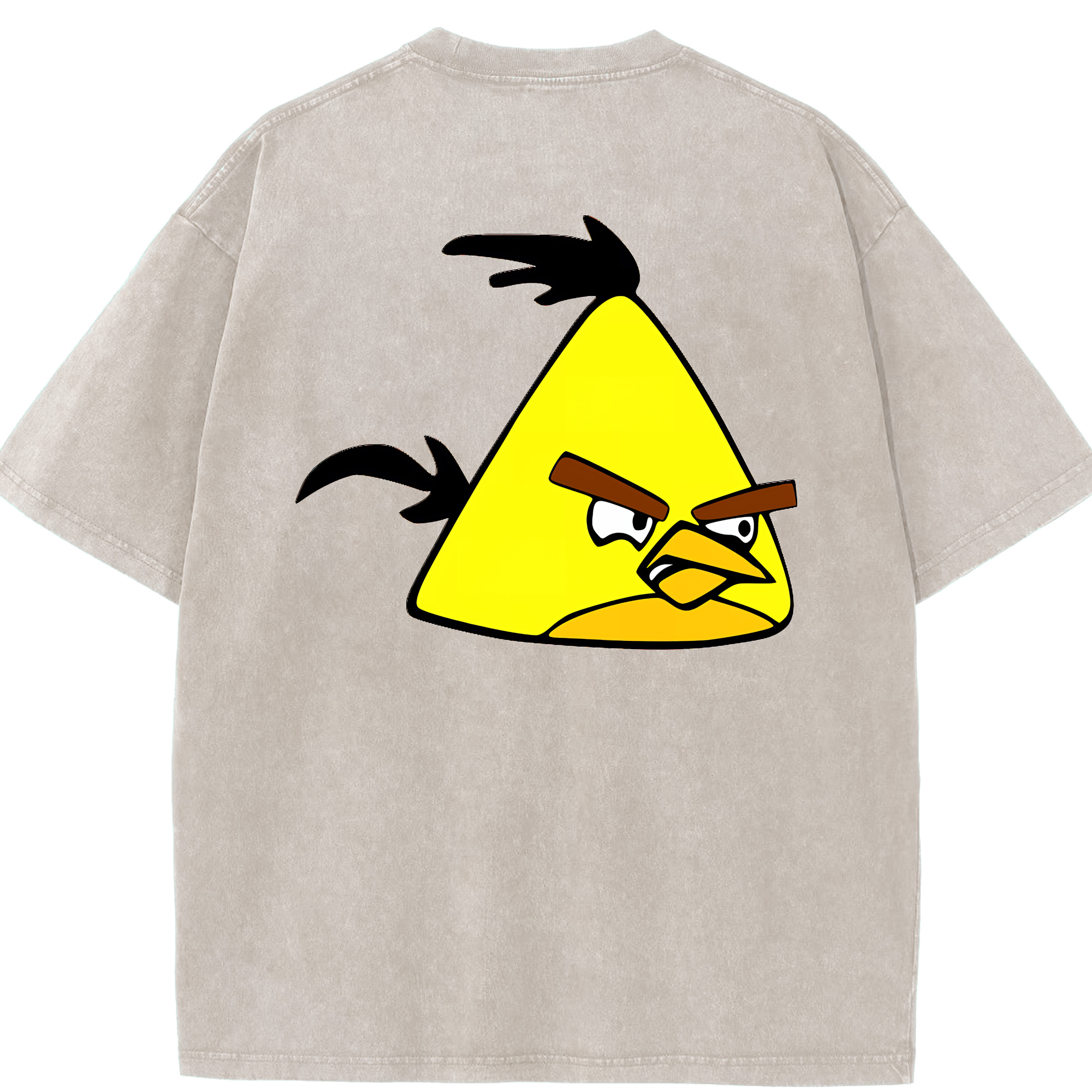 （画像用） Angry Birds アングリーバード 綿100% ヴィンテージ風 半袖Tシャツ（背面プリント）