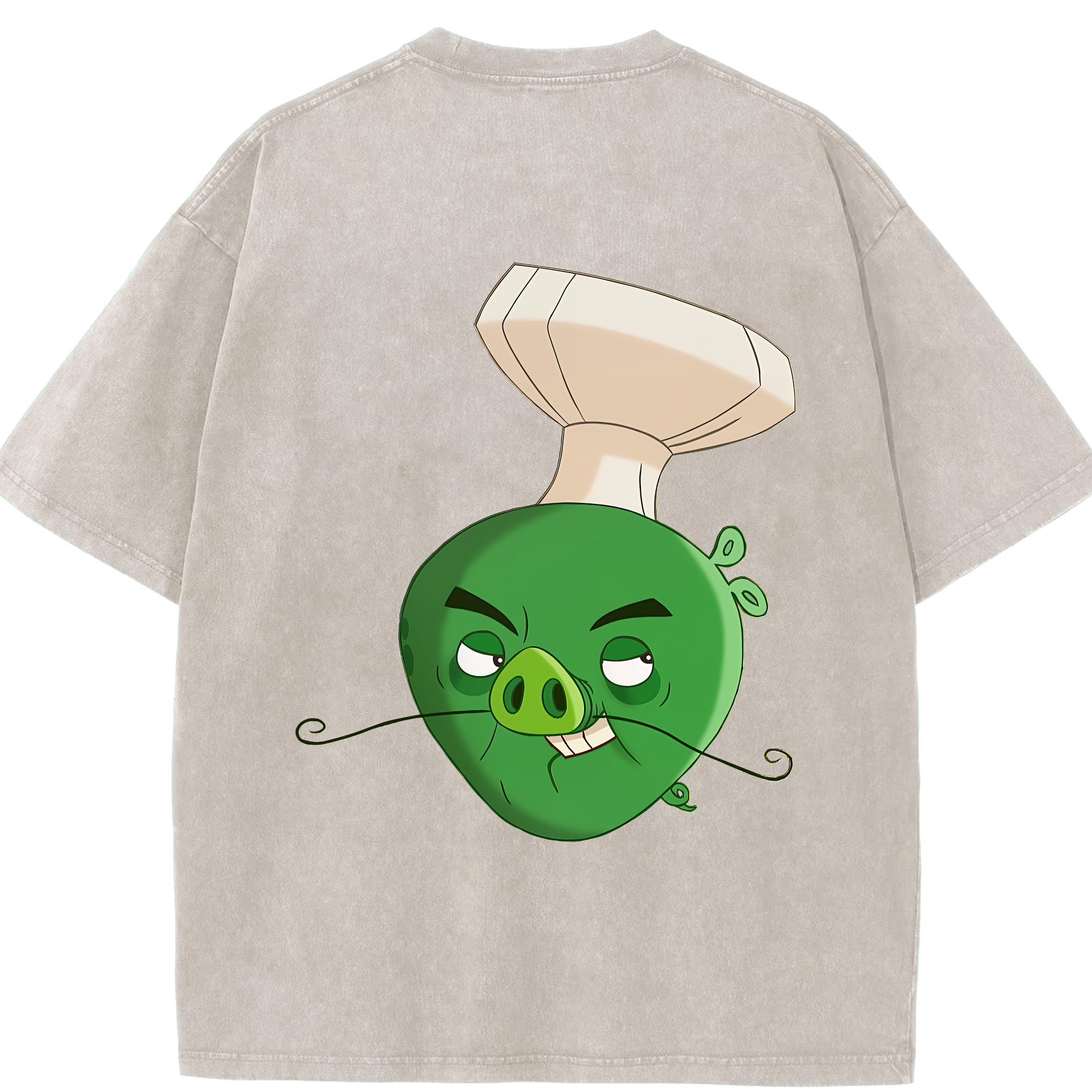 （画像用） Angry Birds アングリーバード 綿100% ヴィンテージ風 半袖Tシャツ（背面プリント）