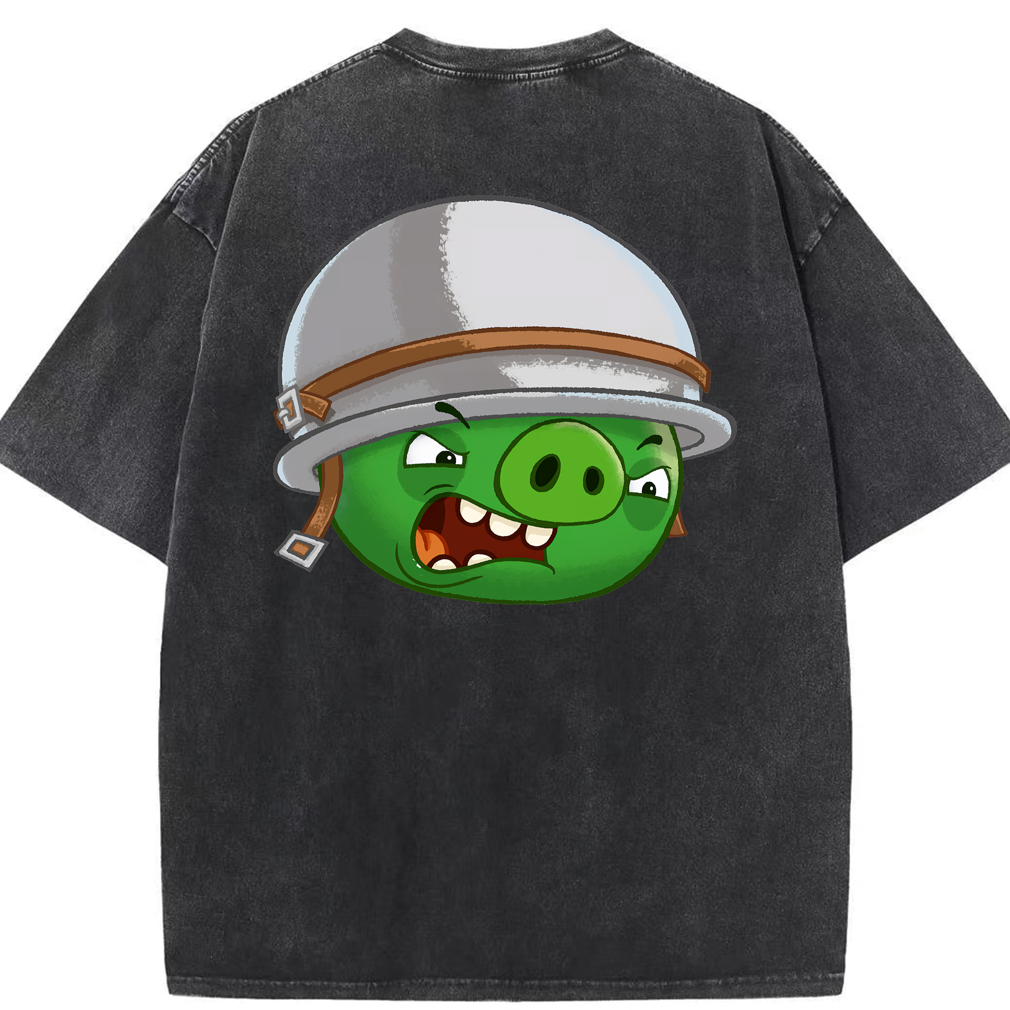 （画像用） Angry Birds アングリーバード 綿100% ヴィンテージ風 半袖Tシャツ（背面プリント）