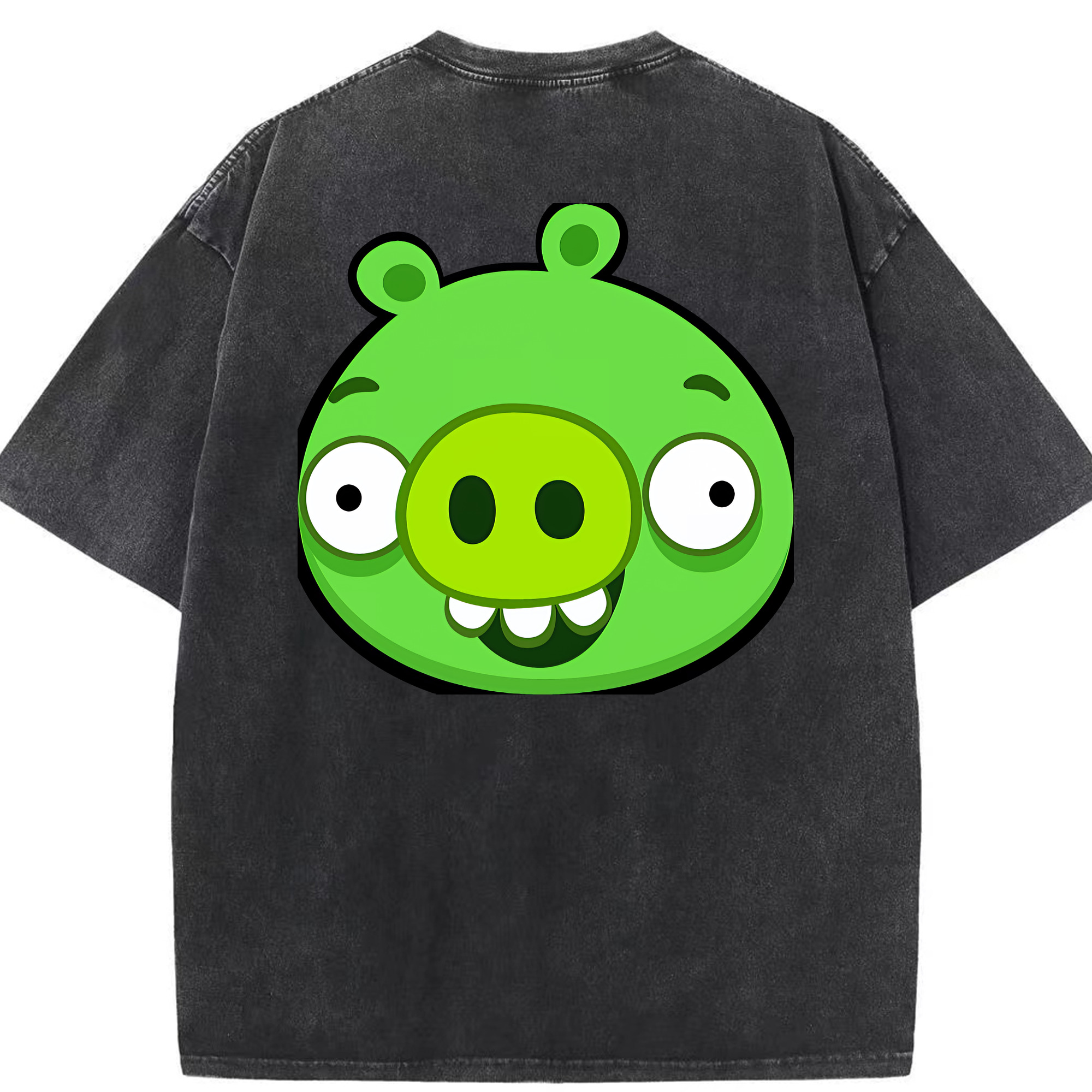 （画像用） Angry Birds アングリーバード 綿100% ヴィンテージ風 半袖Tシャツ（背面プリント）