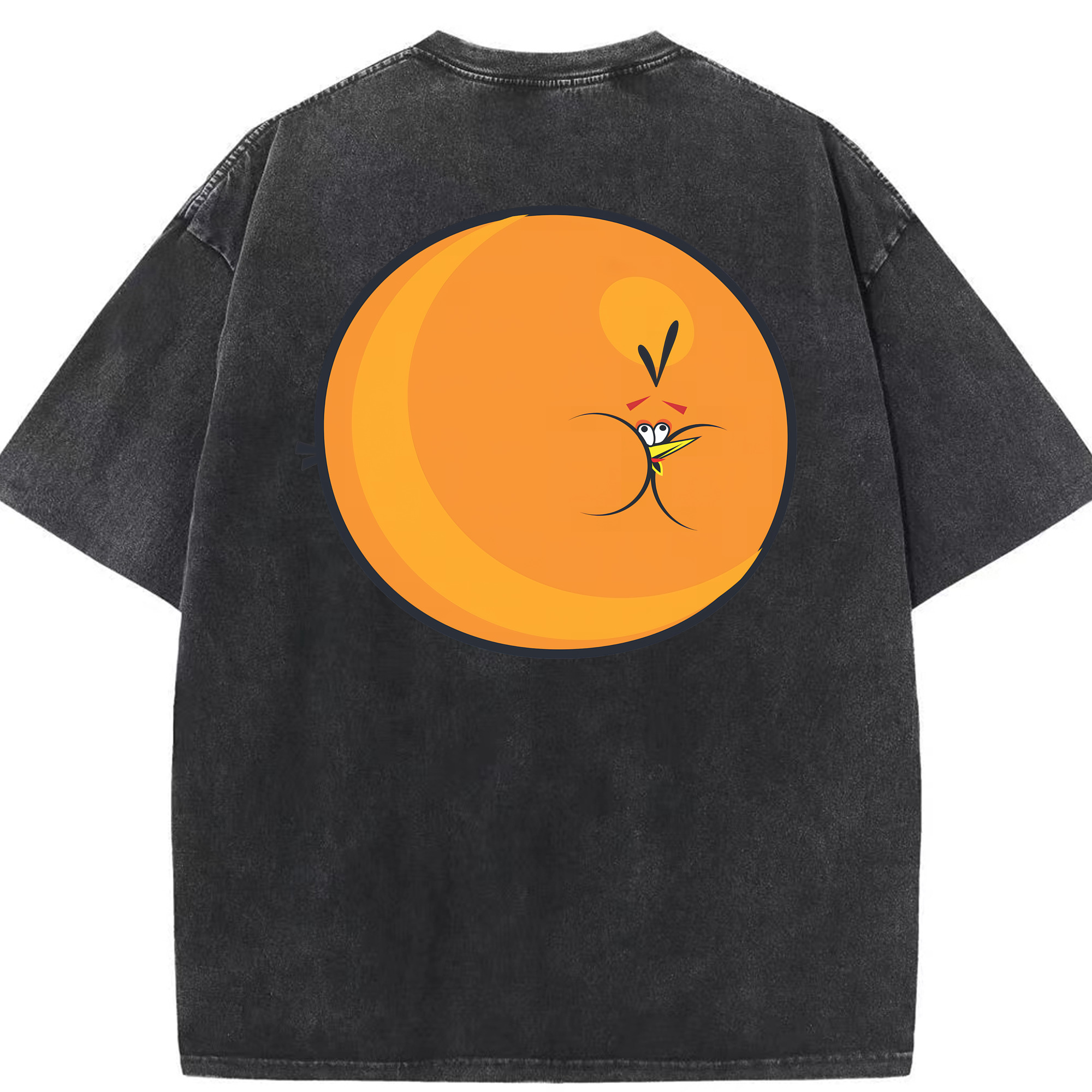 （画像用） Angry Birds アングリーバード 綿100% ヴィンテージ風 半袖Tシャツ（背面プリント）