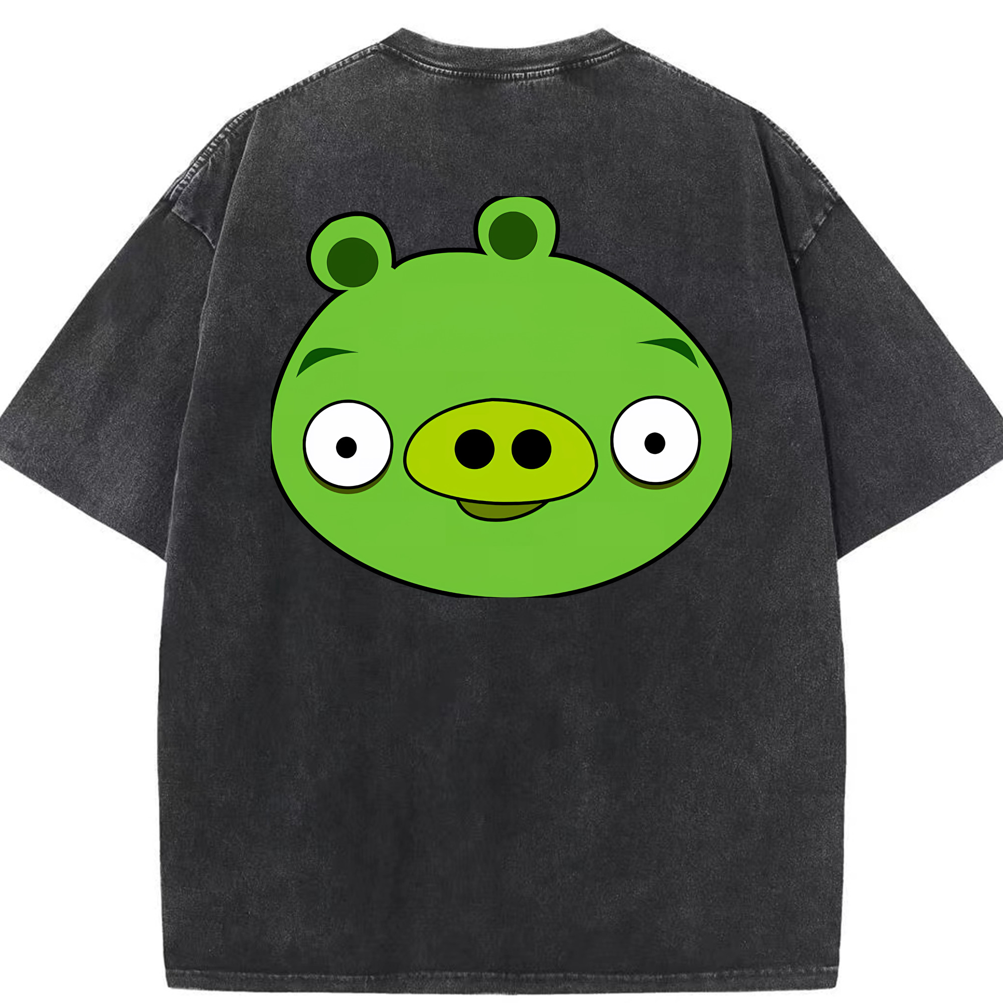 （画像用） Angry Birds アングリーバード 綿100% ヴィンテージ風 半袖Tシャツ（背面プリント）