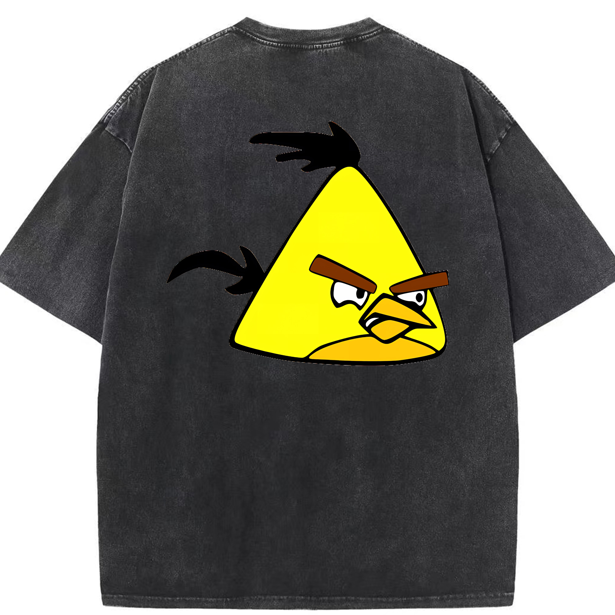 （画像用） Angry Birds アングリーバード 綿100% ヴィンテージ風 半袖Tシャツ（背面プリント）