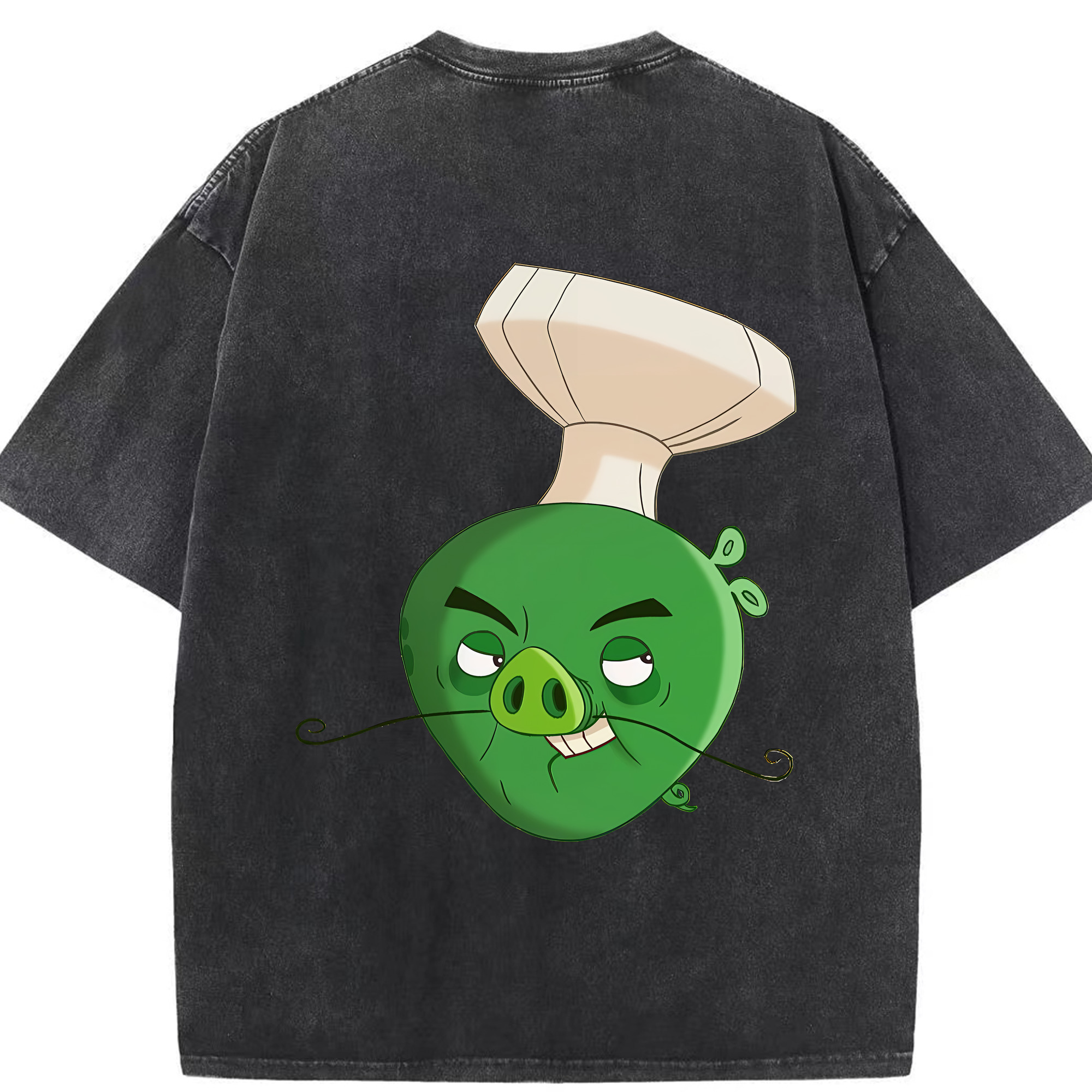 （画像用） Angry Birds アングリーバード 綿100% ヴィンテージ風 半袖Tシャツ（背面プリント）