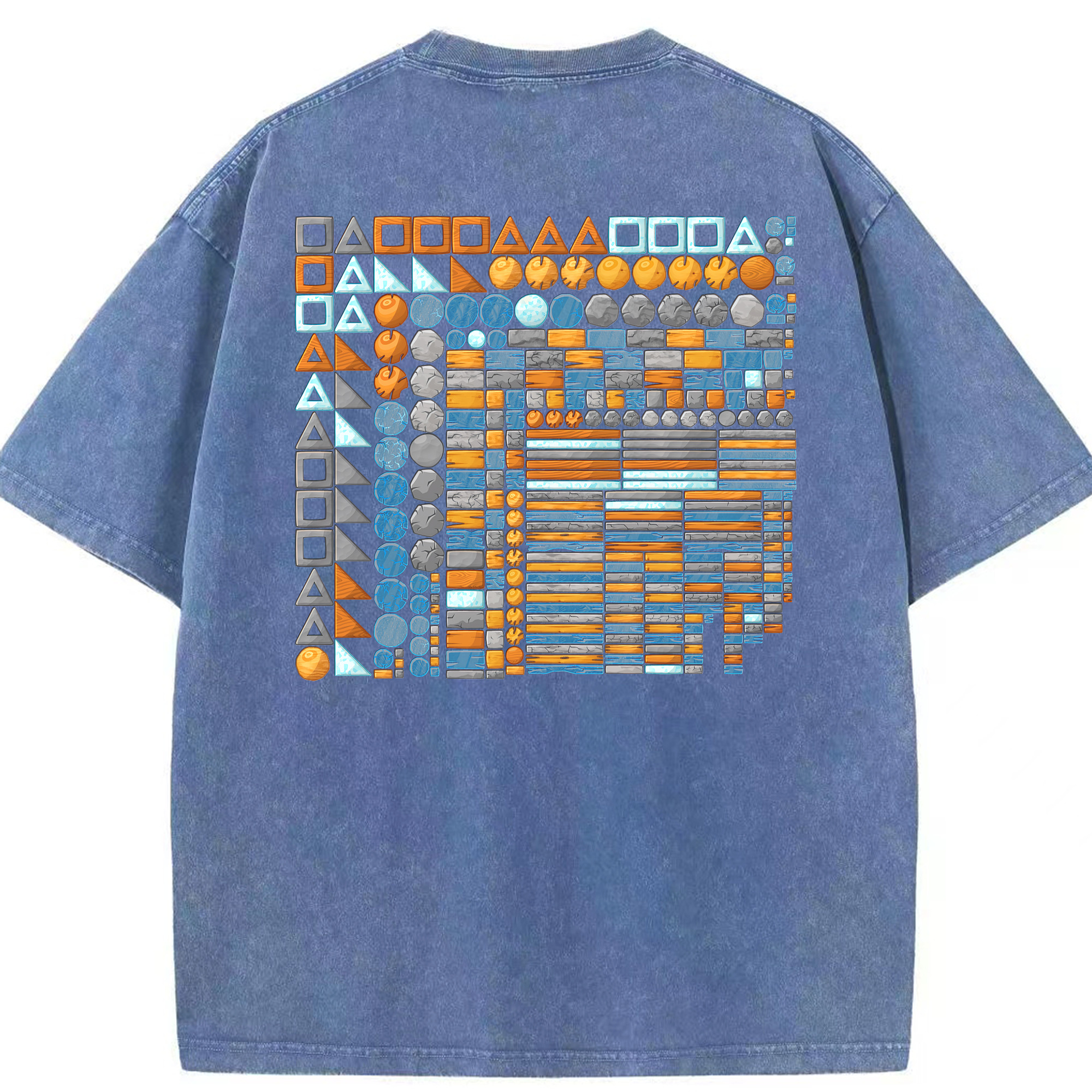 （画像用） Angry Birds アングリーバード 綿100% ヴィンテージ風 半袖Tシャツ（背面プリント）