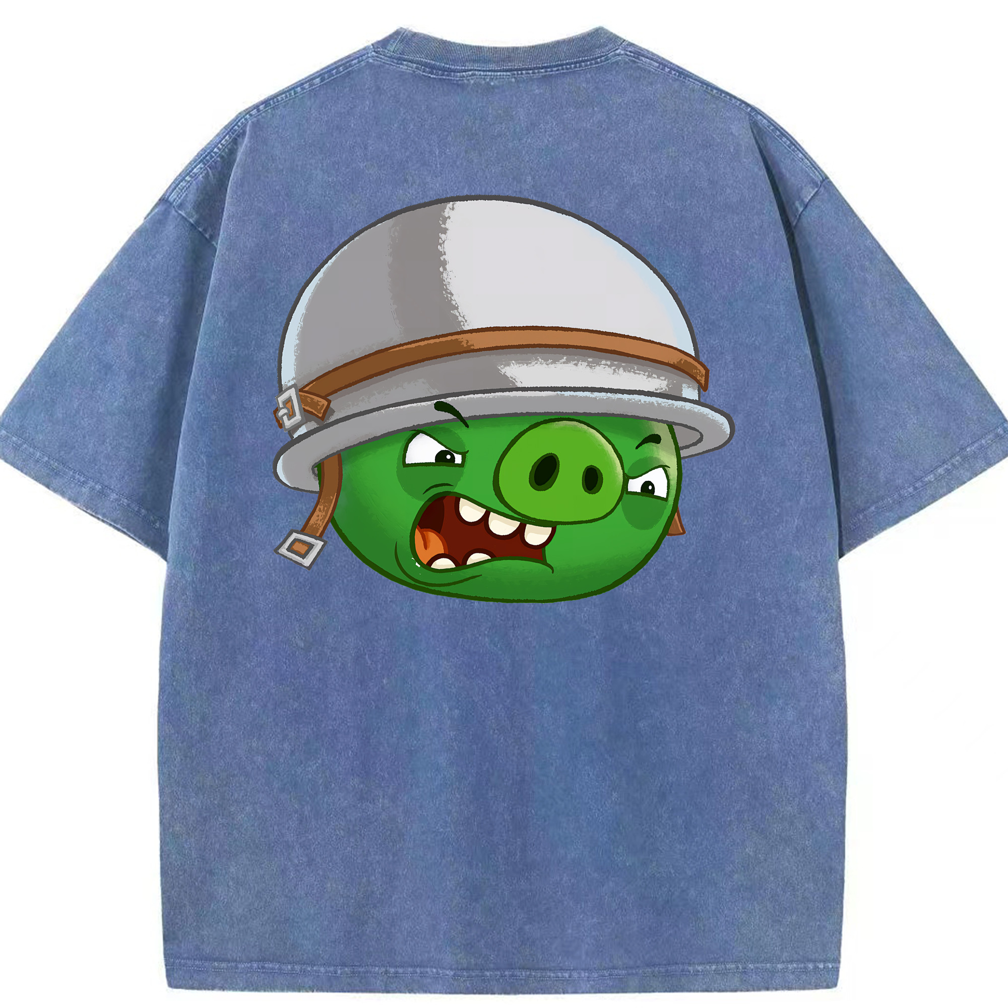 （画像用） Angry Birds アングリーバード 綿100% ヴィンテージ風 半袖Tシャツ（背面プリント）