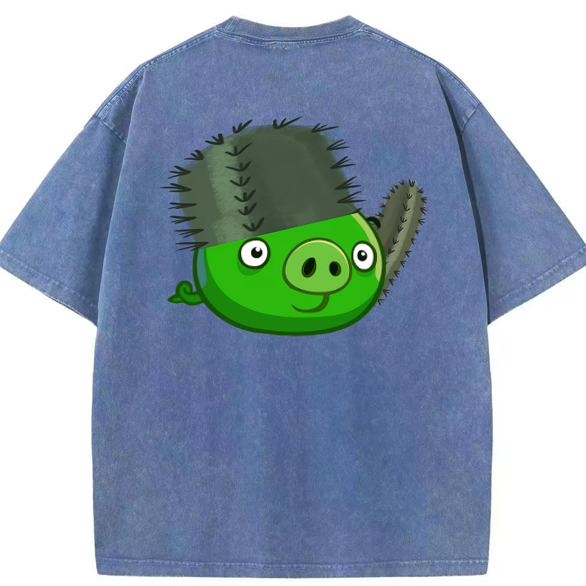 （画像用） Angry Birds アングリーバード 綿100% ヴィンテージ風 半袖Tシャツ（背面プリント）