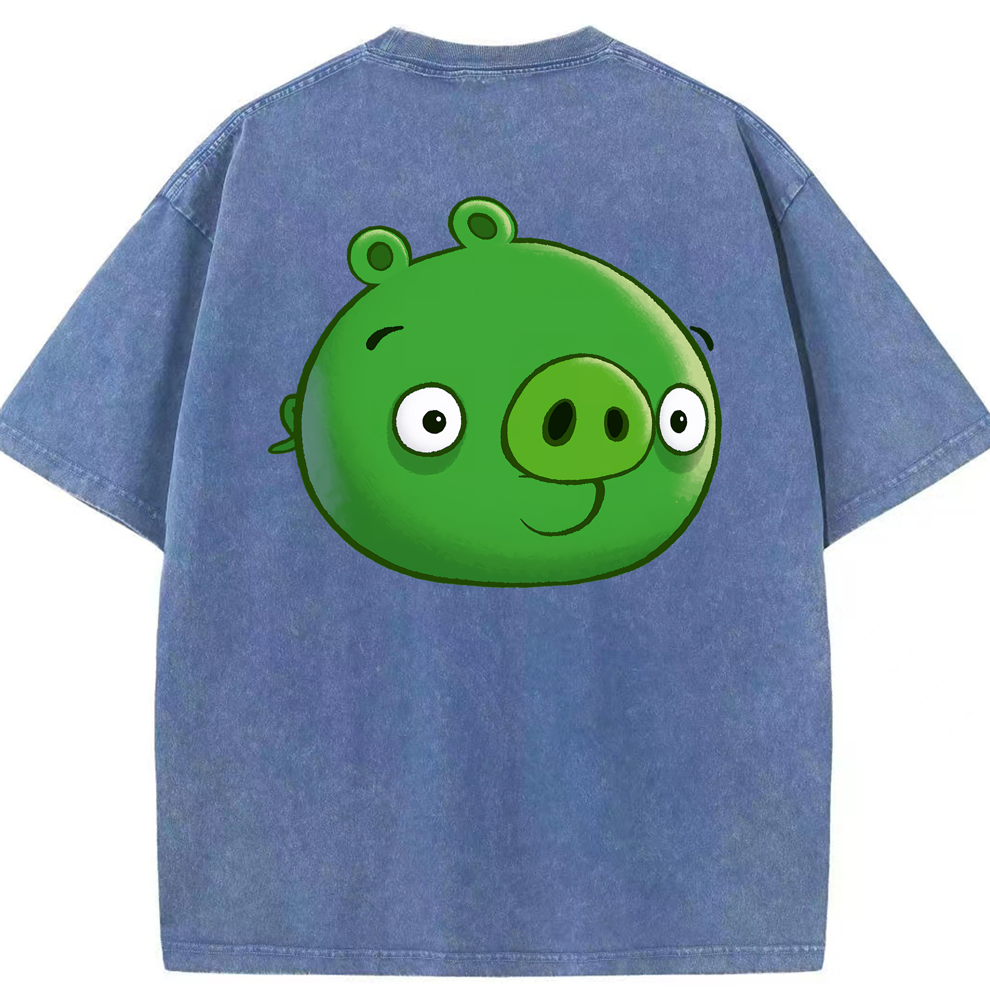（画像用） Angry Birds アングリーバード 綿100% ヴィンテージ風 半袖Tシャツ（背面プリント）