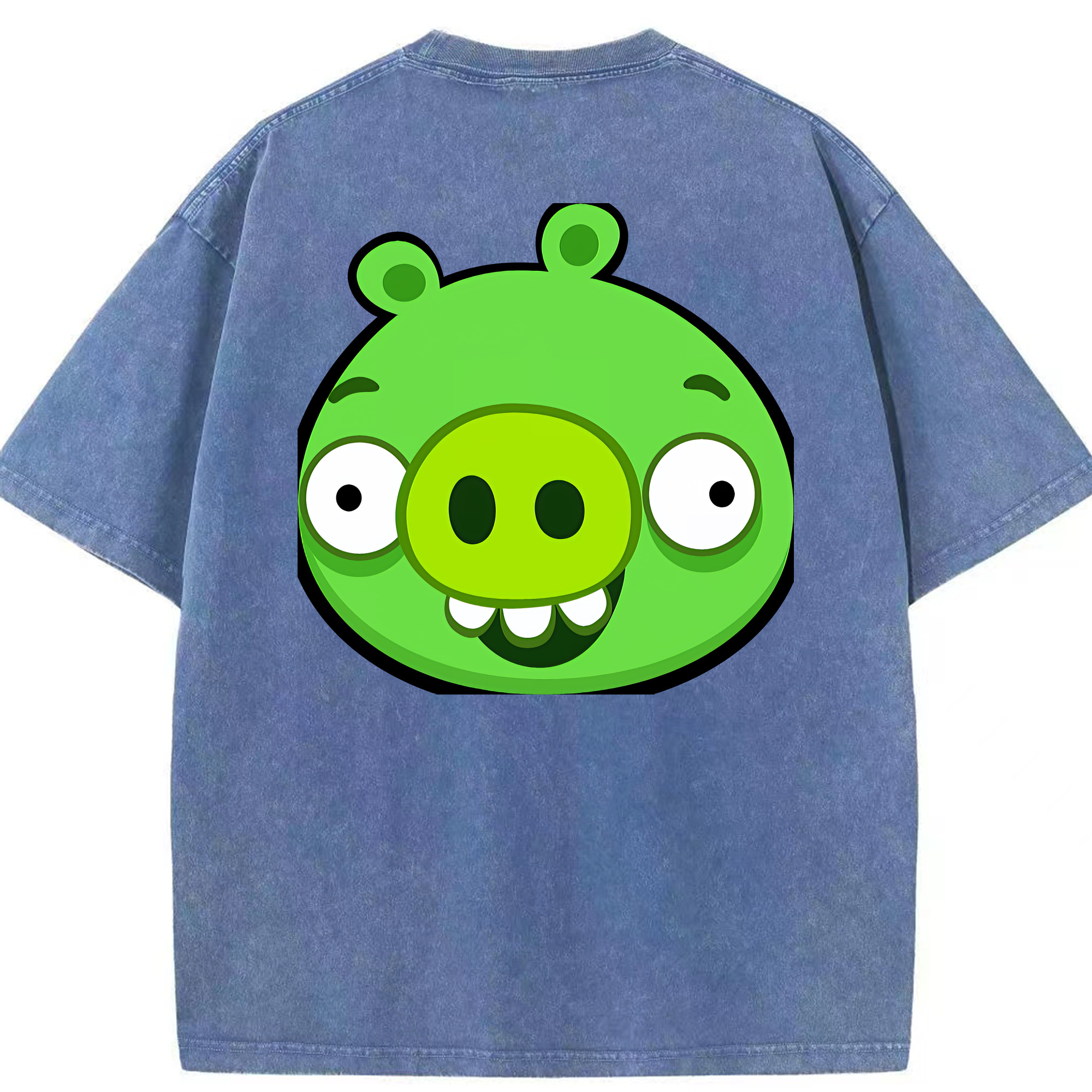 （画像用） Angry Birds アングリーバード 綿100% ヴィンテージ風 半袖Tシャツ（背面プリント）