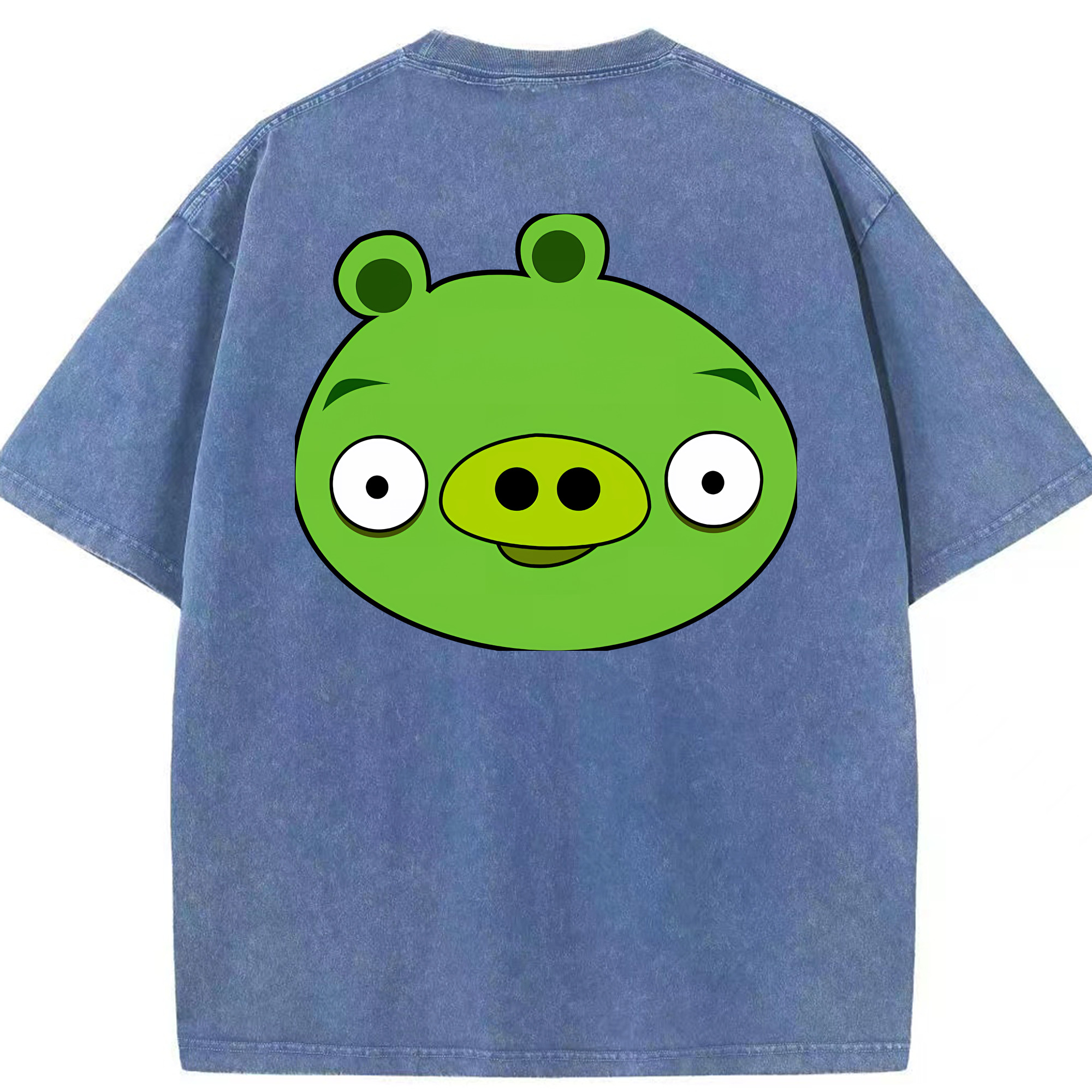 （画像用） Angry Birds アングリーバード 綿100% ヴィンテージ風 半袖Tシャツ（背面プリント）
