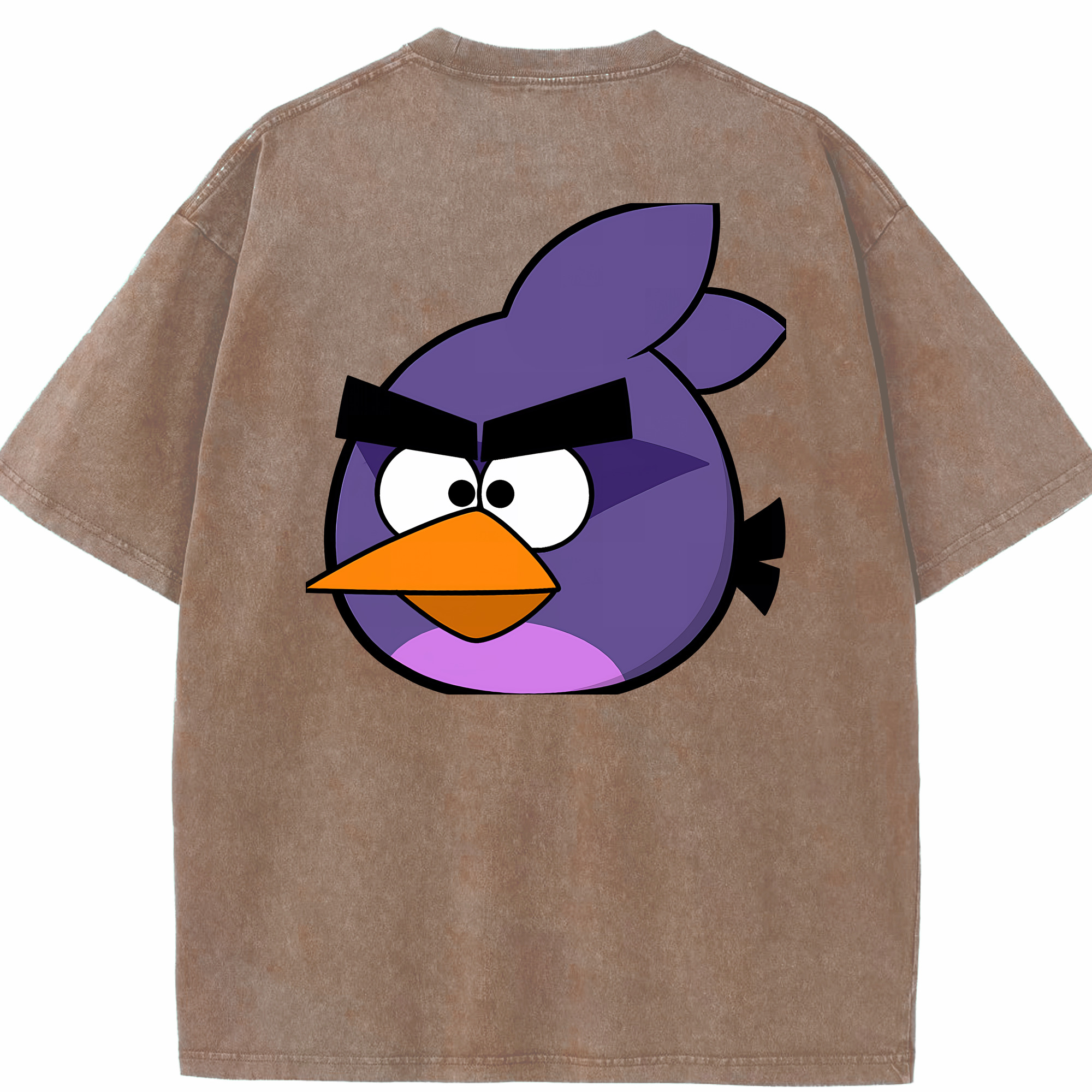（画像用） Angry Birds アングリーバード 綿100% ヴィンテージ風 半袖Tシャツ（背面プリント）