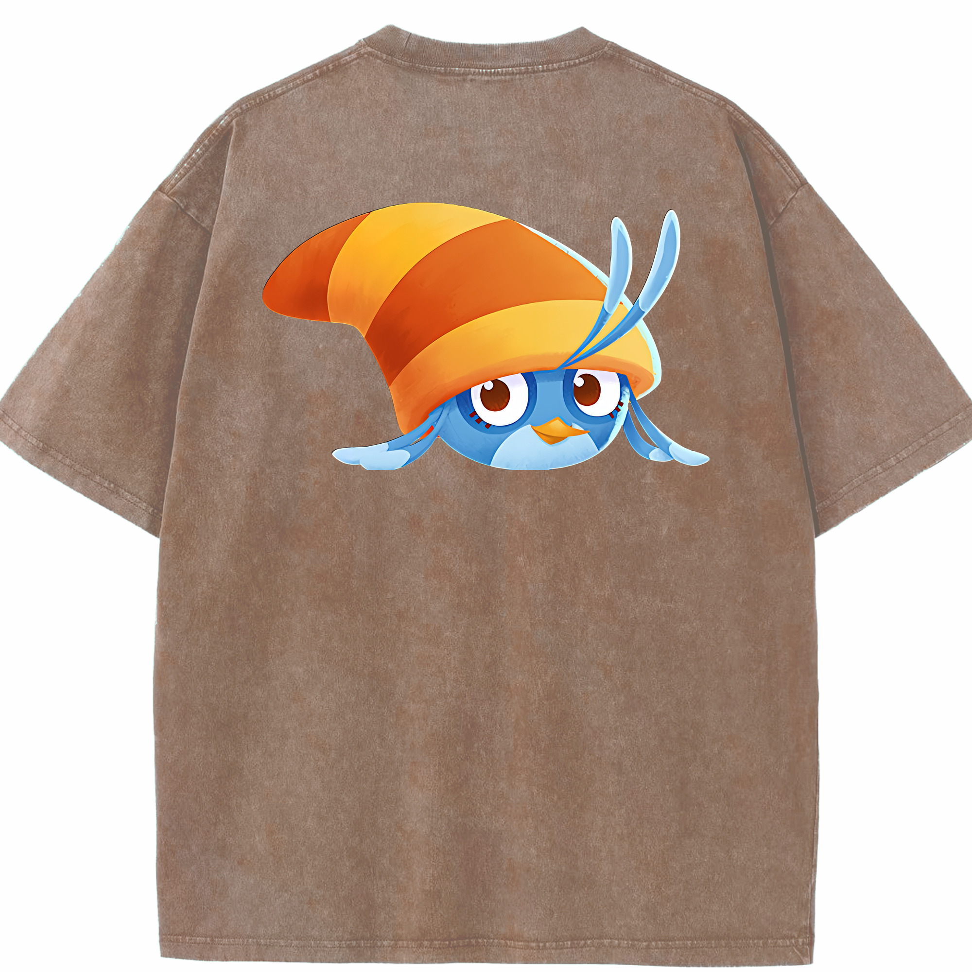 （画像用） Angry Birds アングリーバード 綿100% ヴィンテージ風 半袖Tシャツ（背面プリント）