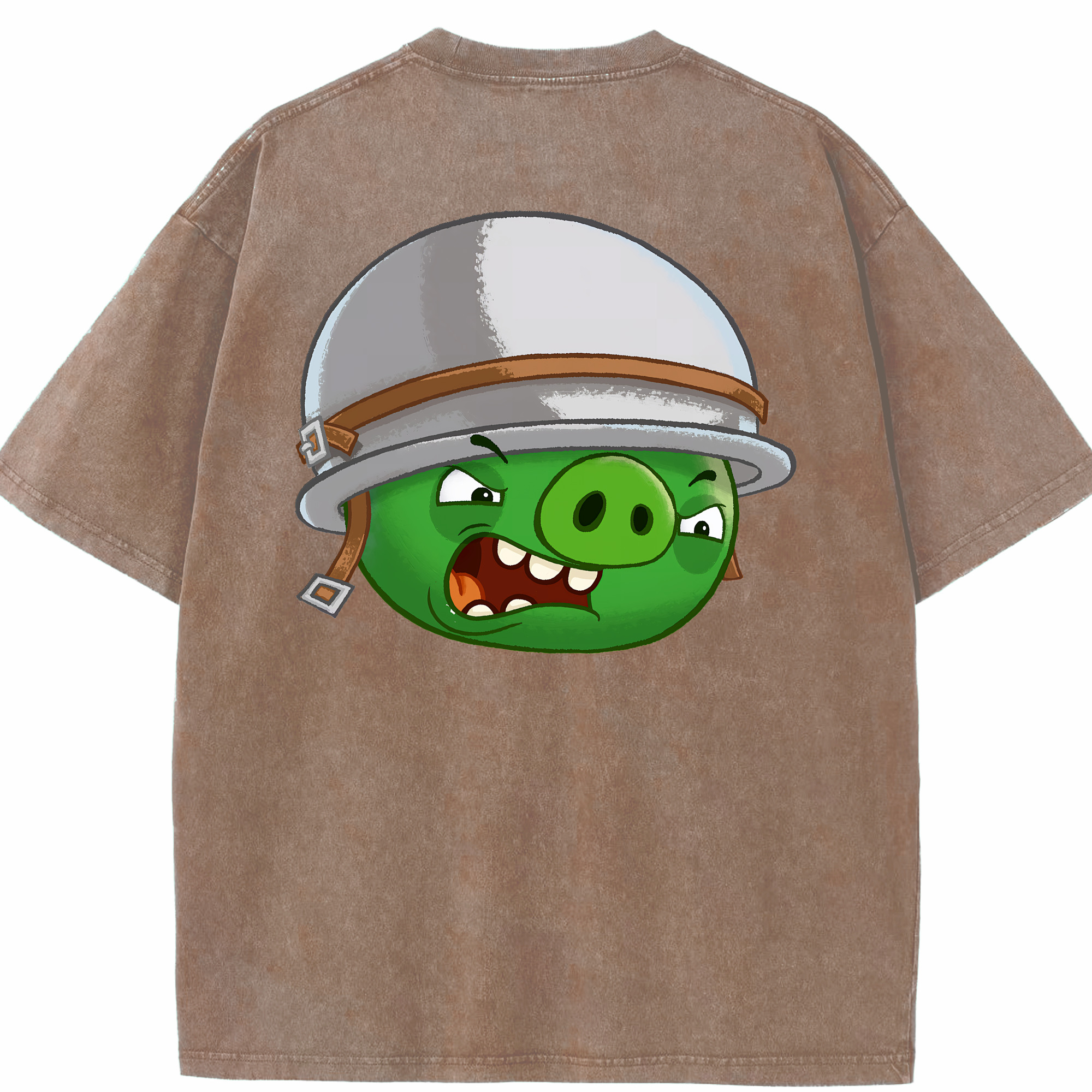 （画像用） Angry Birds アングリーバード 綿100% ヴィンテージ風 半袖Tシャツ（背面プリント）