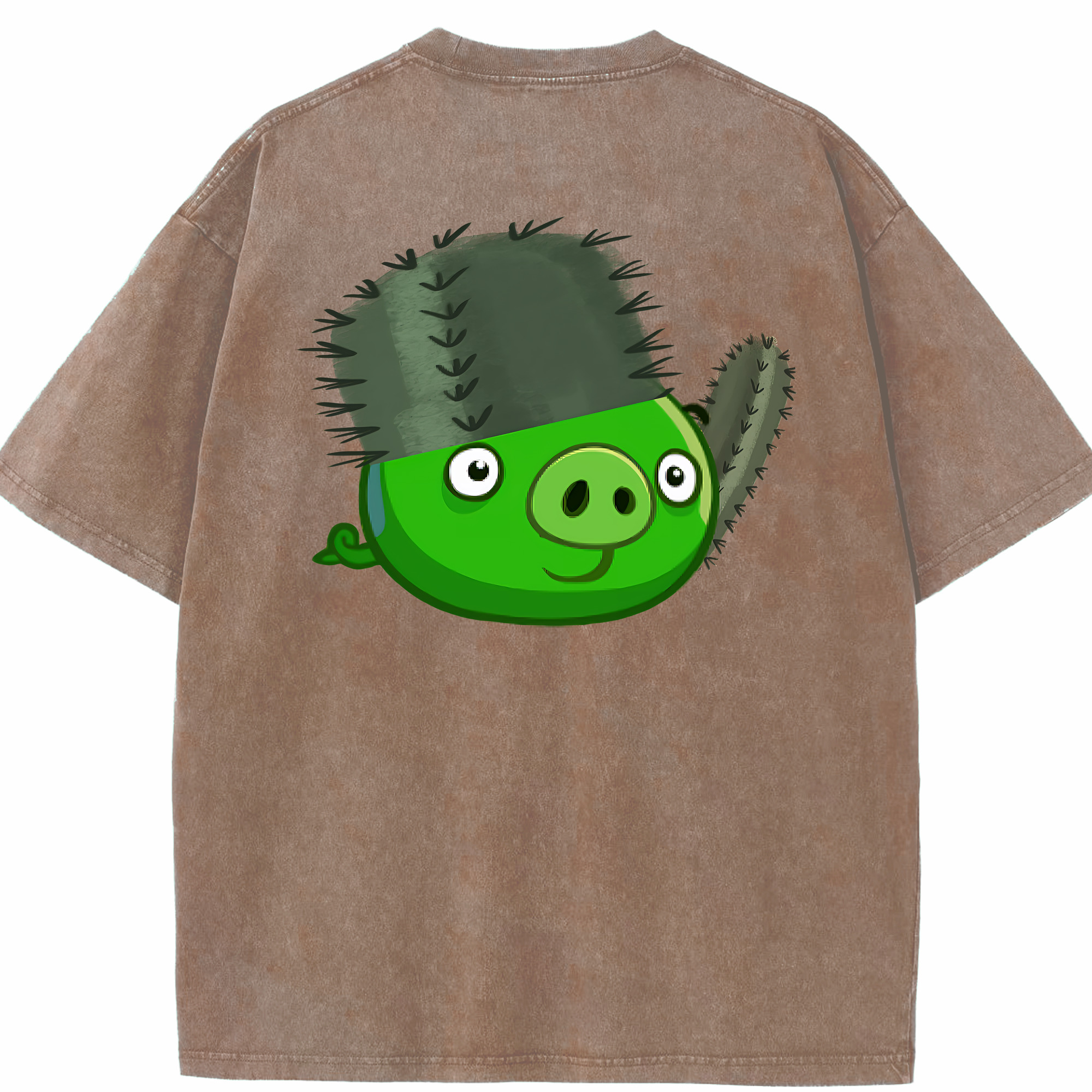 （画像用） Angry Birds アングリーバード 綿100% ヴィンテージ風 半袖Tシャツ（背面プリント）