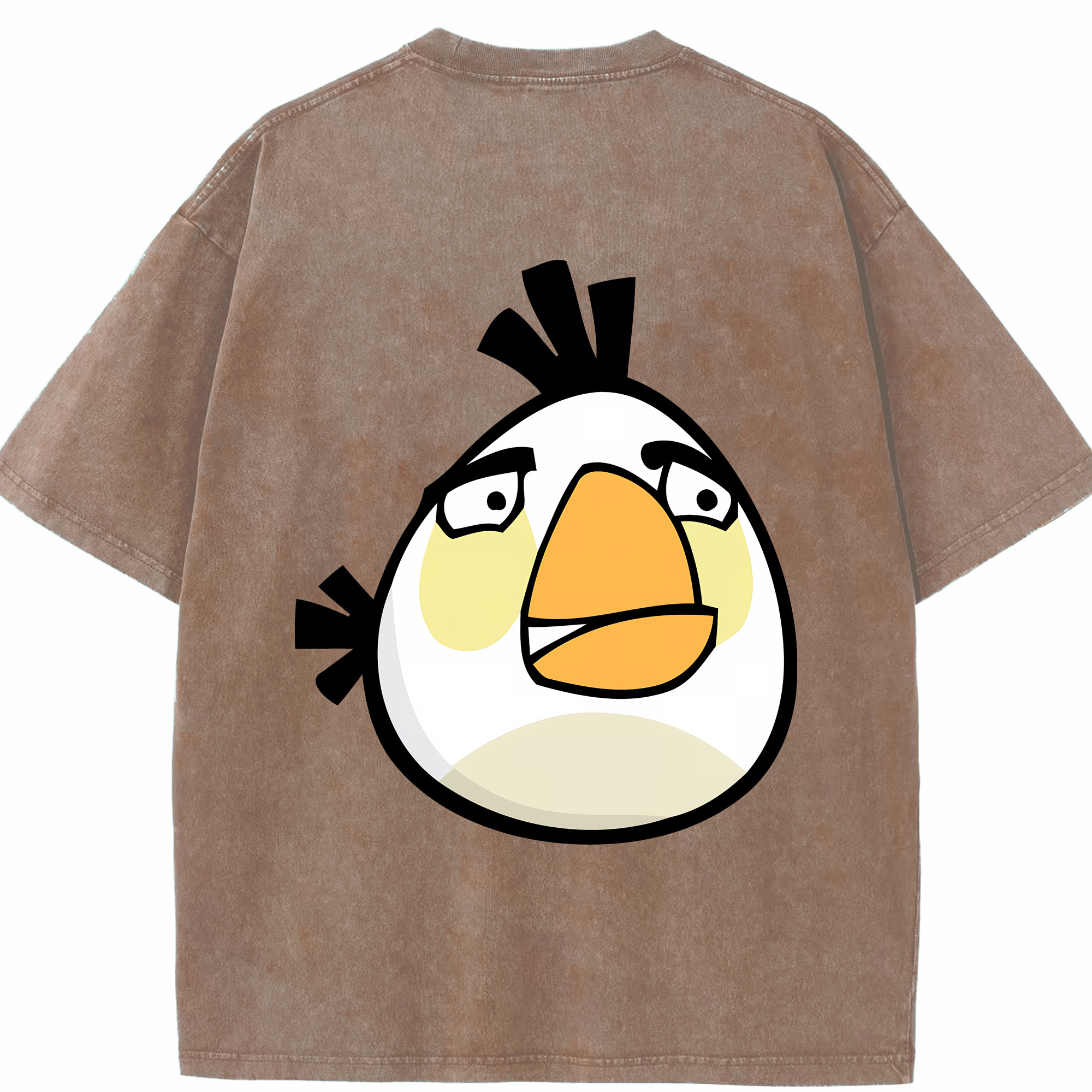 （画像用） Angry Birds アングリーバード 綿100% ヴィンテージ風 半袖Tシャツ（背面プリント）
