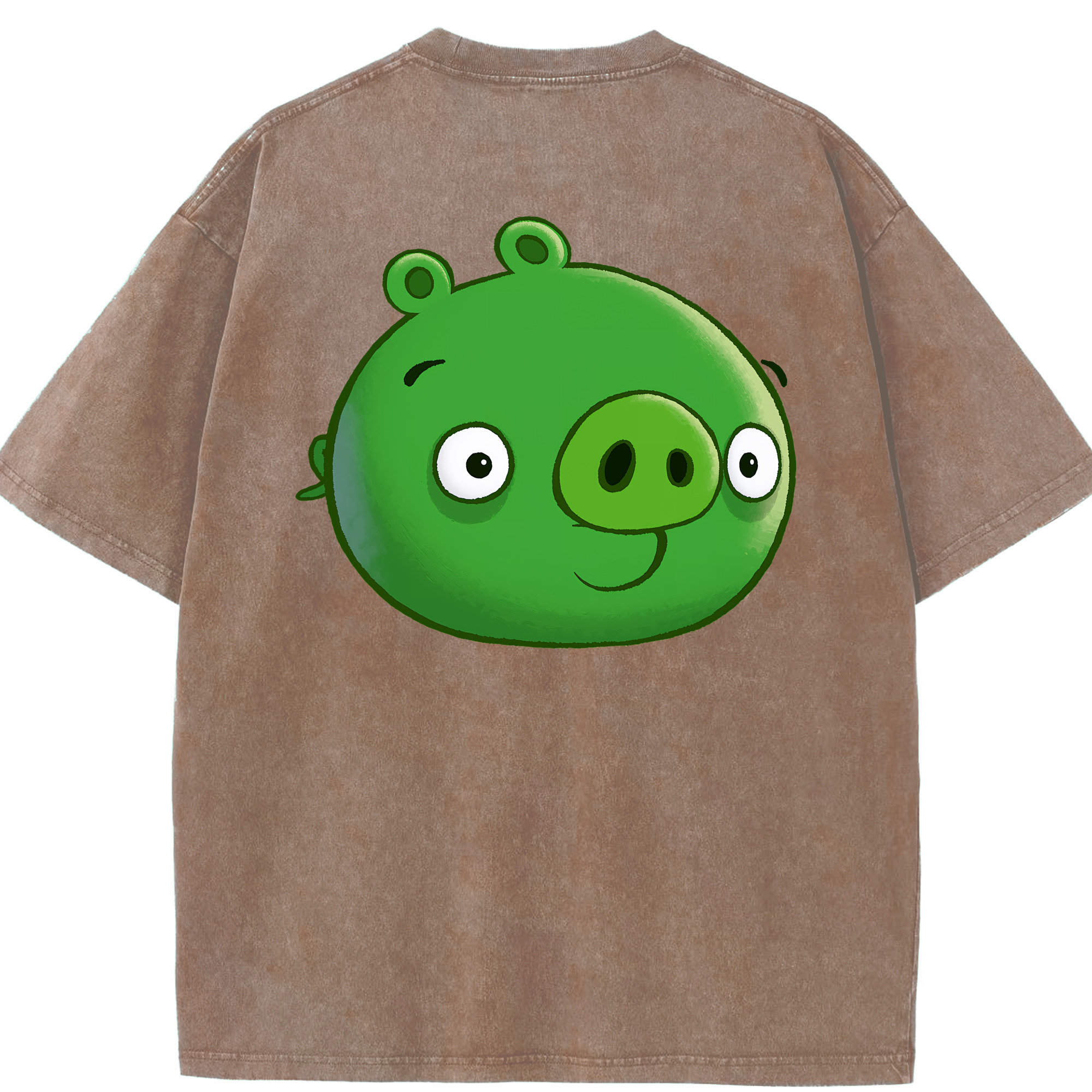 （画像用） Angry Birds アングリーバード 綿100% ヴィンテージ風 半袖Tシャツ（背面プリント）