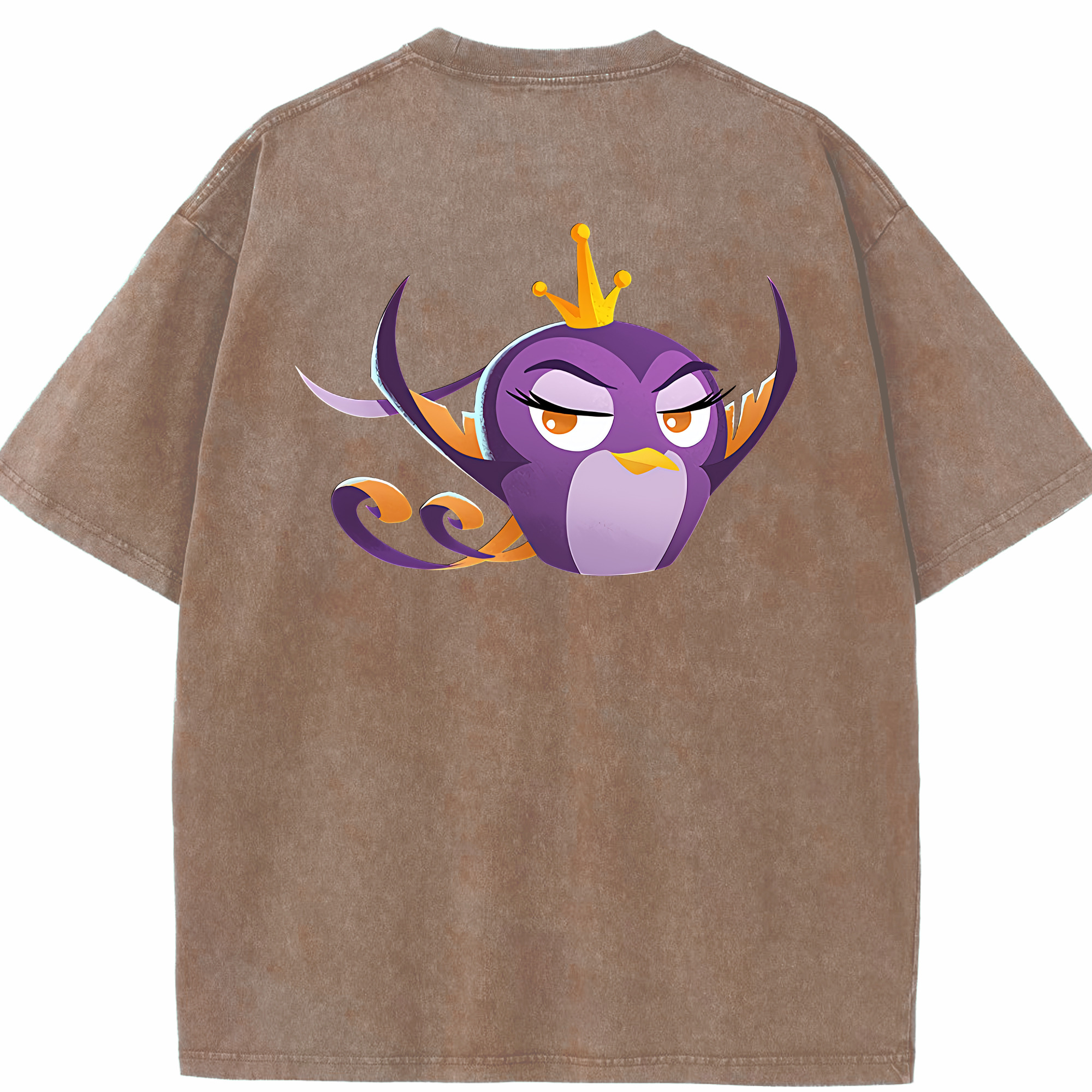 （画像用） Angry Birds アングリーバード 綿100% ヴィンテージ風 半袖Tシャツ（背面プリント）