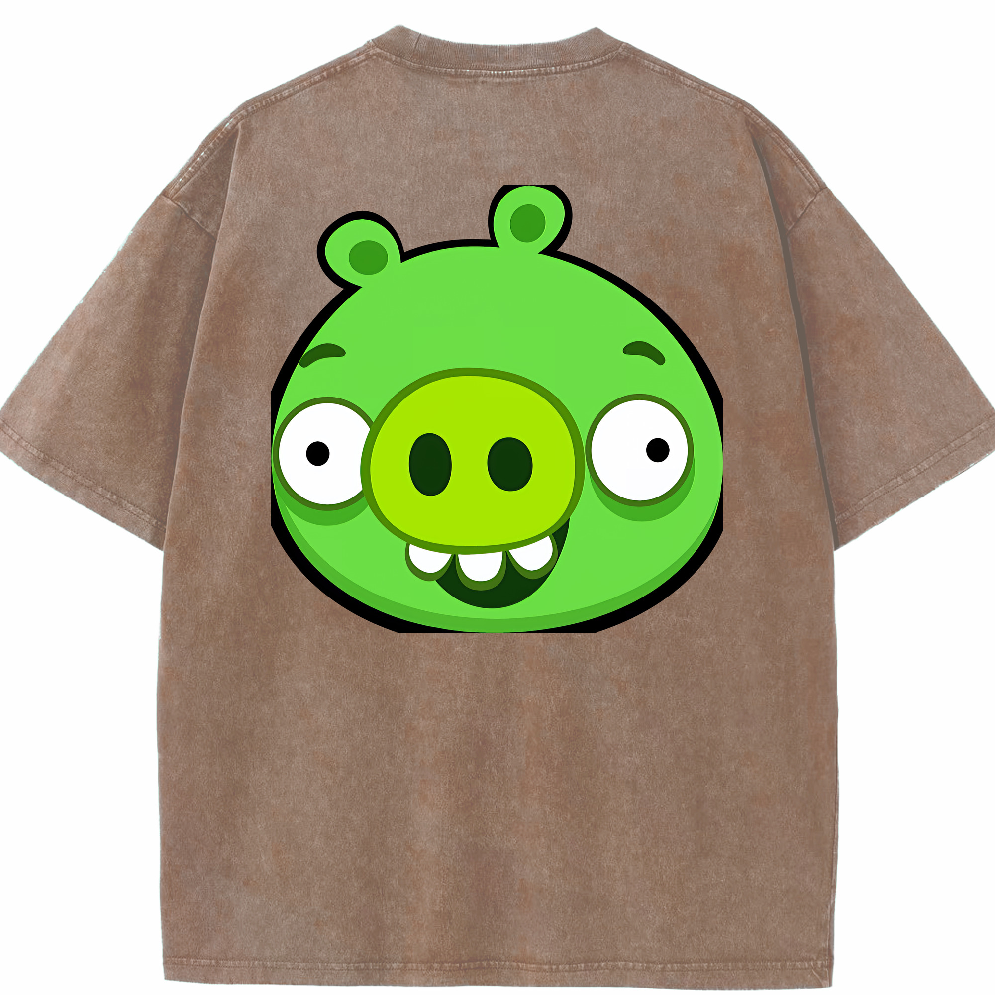 （画像用） Angry Birds アングリーバード 綿100% ヴィンテージ風 半袖Tシャツ（背面プリント）
